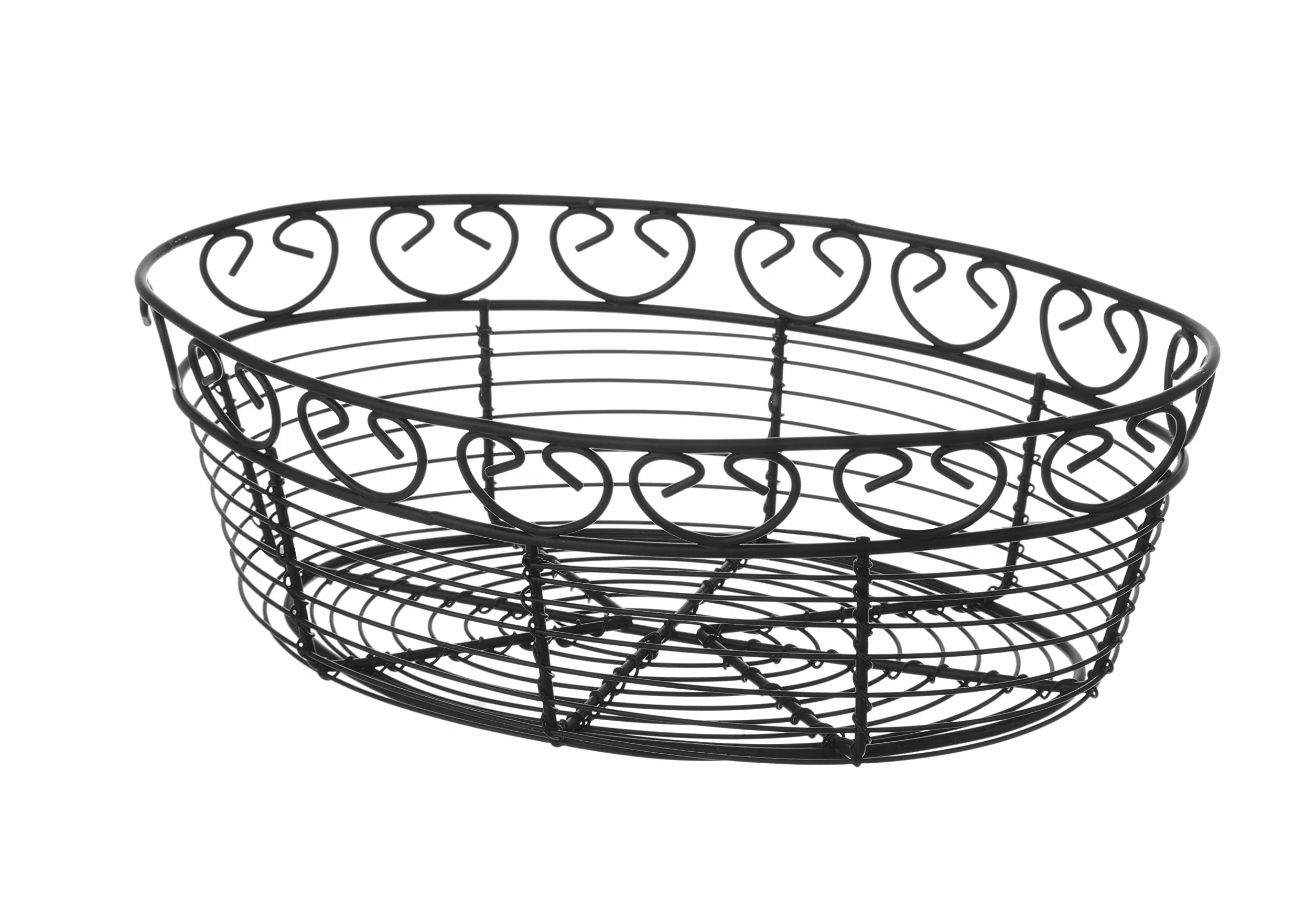 HENDI Koszyk Deco owalny czarny 255x160x80 mm