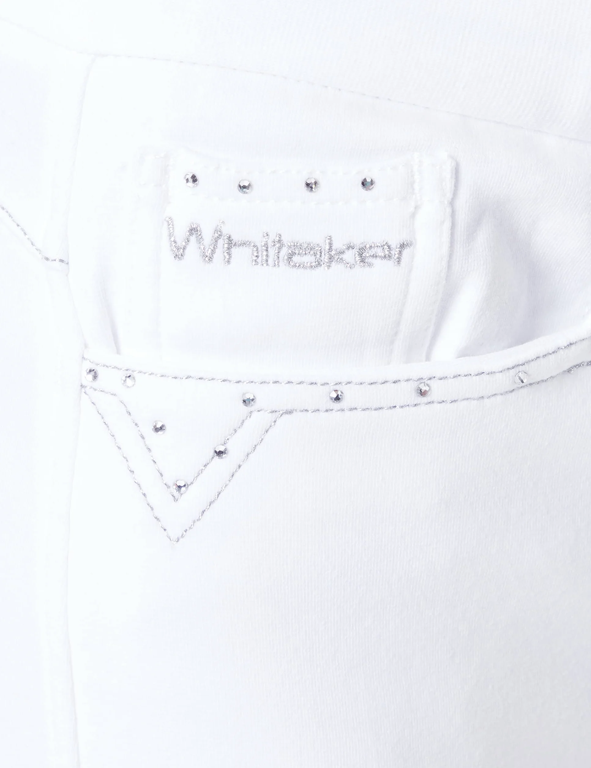 Whitaker Damskie damskie damskie diamentowe spodnie bryczesowe, białe, 28, biały, 28W