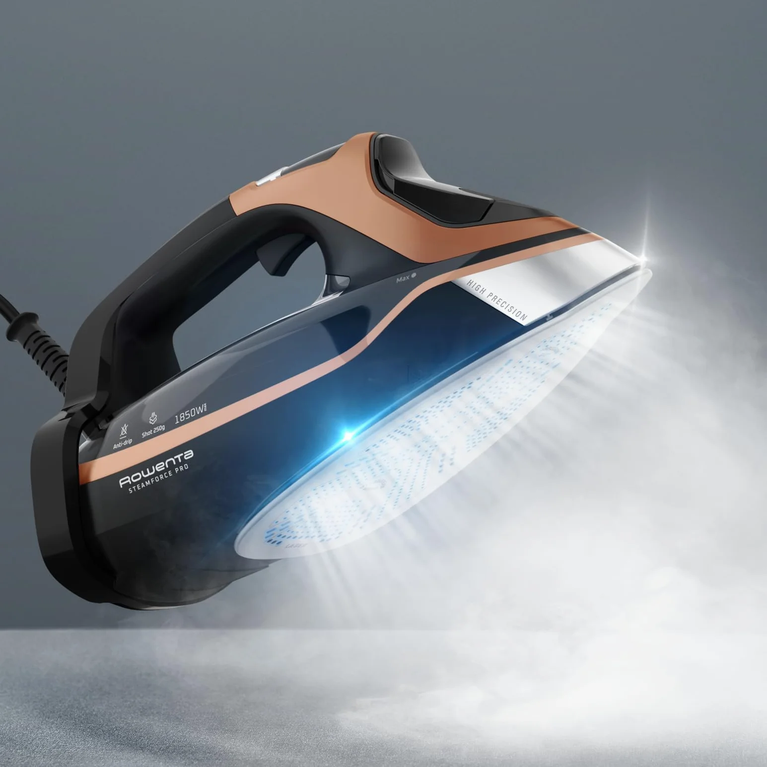 Rowenta Steamforce Pro żelazko parowe 3200 W 350 ml 300 g/min antykamieniowy automatyczne wyłączanie DW9520