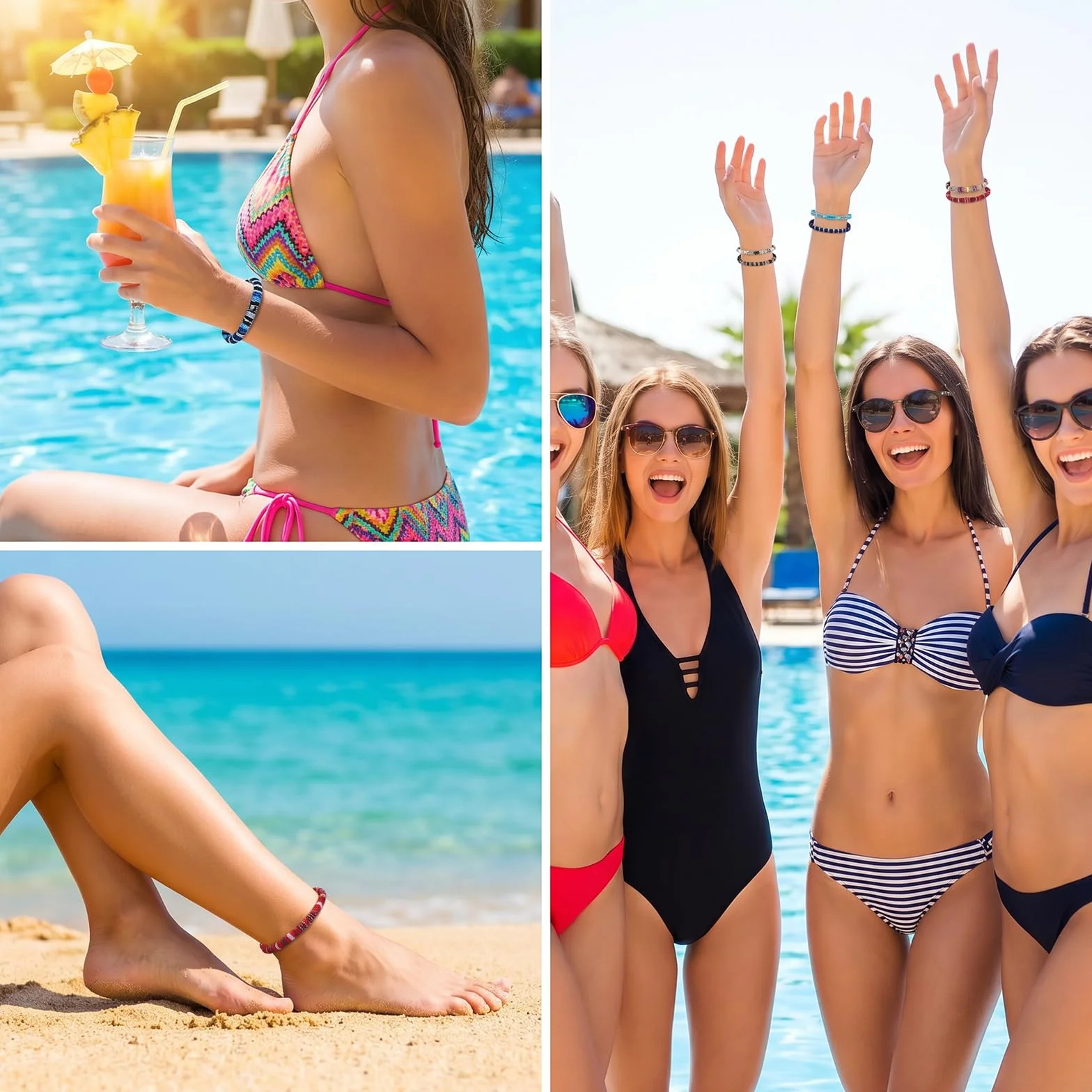 12 sztuk bransoletek przyjaźni, bransoletki przyjaźni, ręcznie robione bransoletki w stylu boho, bransoletka dla surferów, regulowana, tkana bransoletka tekstylna na letnie bransoletki dla mężczyzn