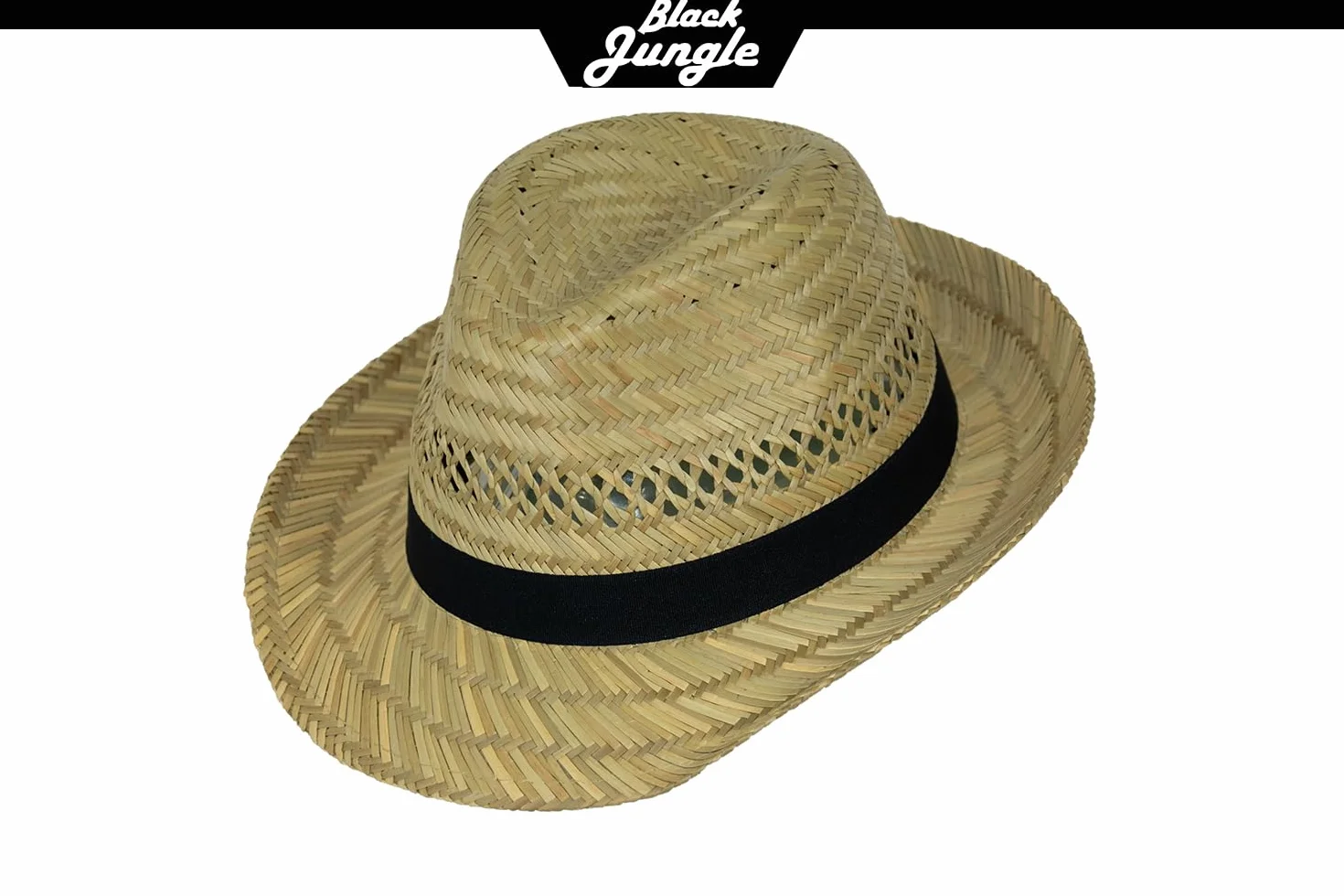 Black Jungle Varadero kapelusz słomkowy naturalny kapelusz letni kapelusz słomkowy Hawana kapelusz unisex Bogart kapelusz Fedora