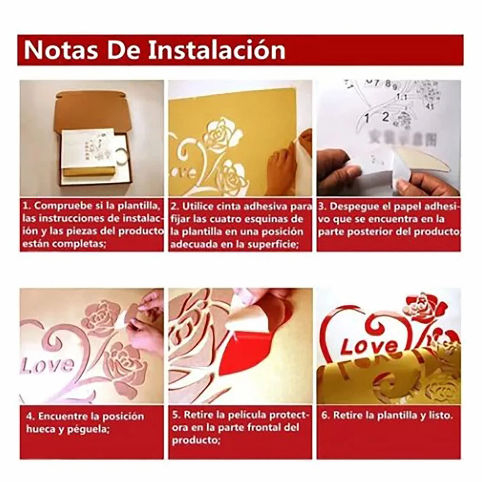 Pegatinas 3D Mapa del Mundo - Murales Decorativos de Pared para Oficina, Dormitorio, Sala - Calcomanía DIY Acrílica Negra 47,24 Pulgadas