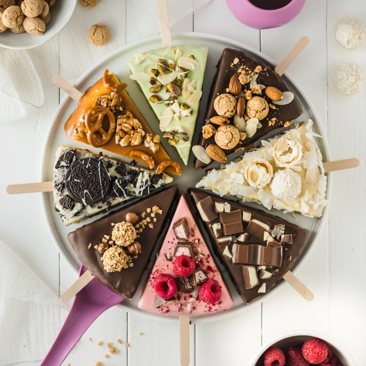 Zenker łopatka do ciasta CANDY, pomocnik kuchenny liliowy