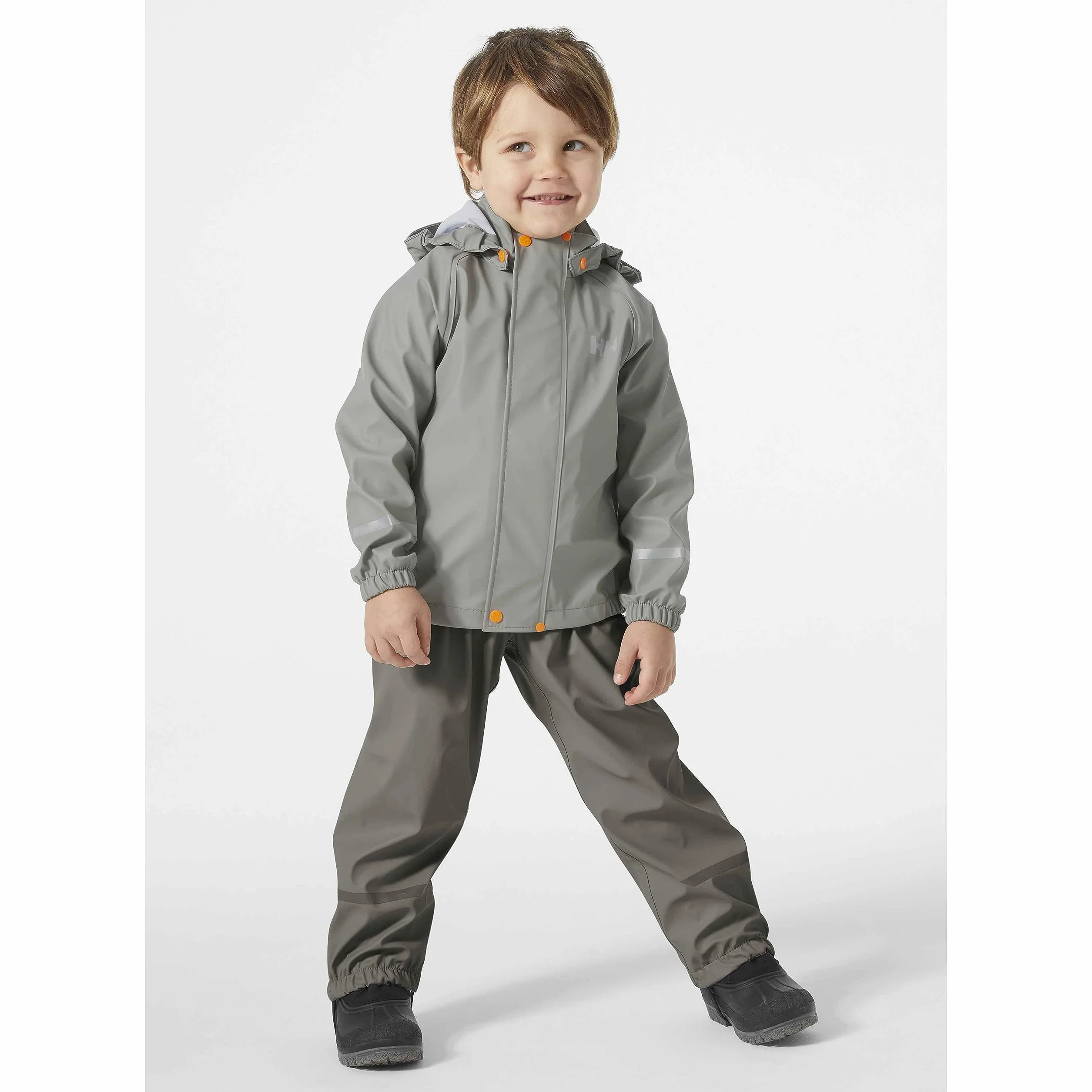 Helly Hansen Dzieci Unisex K Bergen 2.0 Pu Rainset, beton, 4