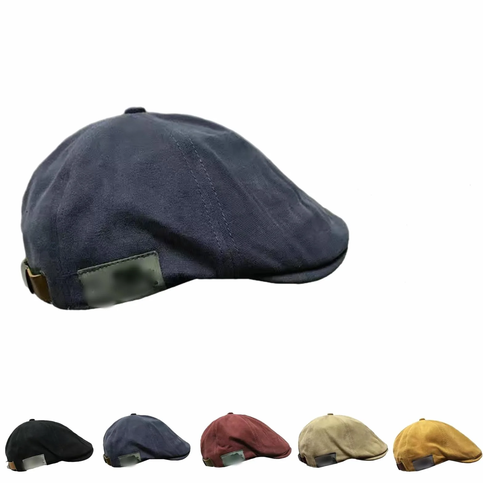 Retro Vintage Street Beret Cap, męskie płaskie regulowane czapki beret, czapka Paperboy, beret kapelusze dla mężczyzn i kobiet