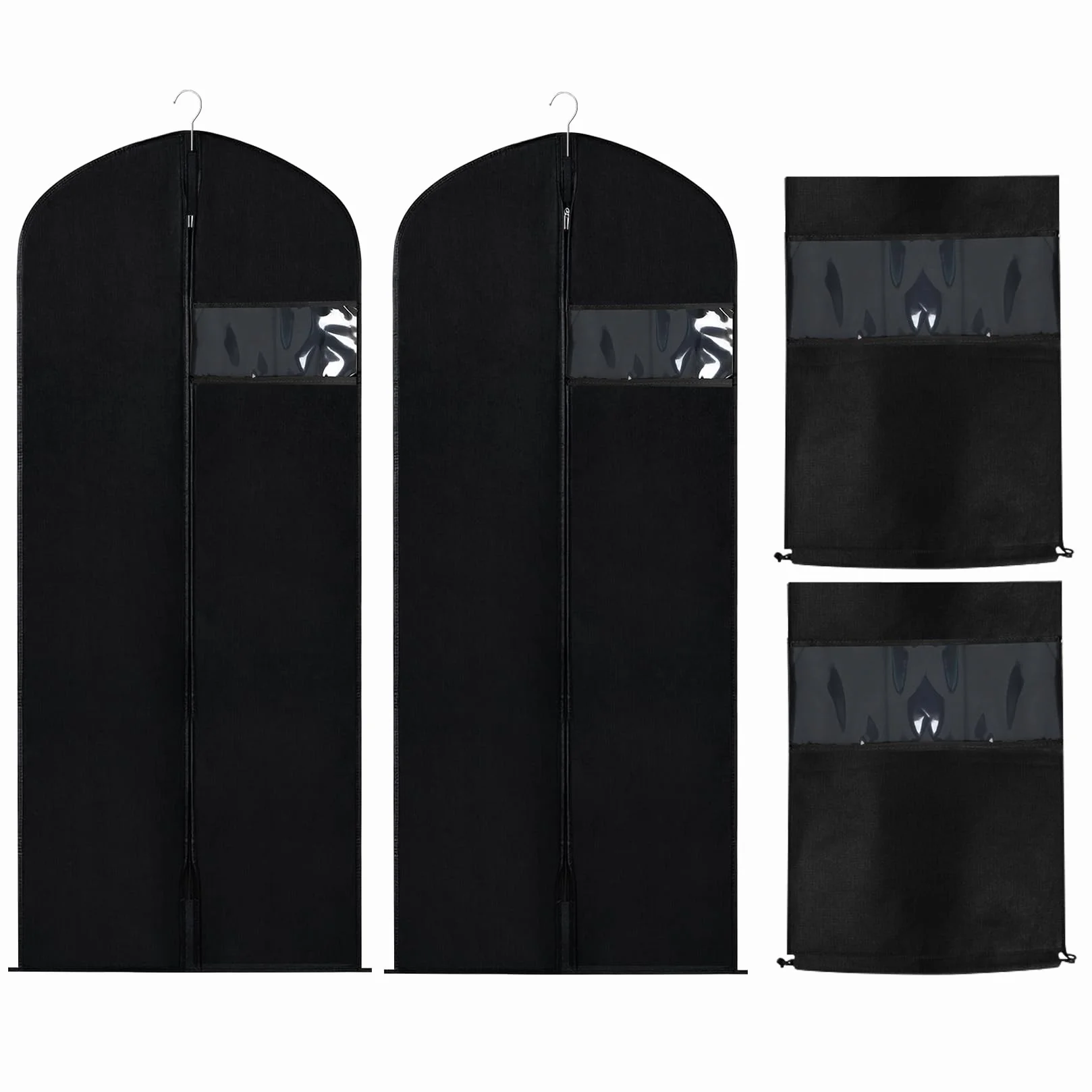 Torby na ubrania 58x119 cm pyłoszczelne z zamkiem błyskawicznym odporne na mole