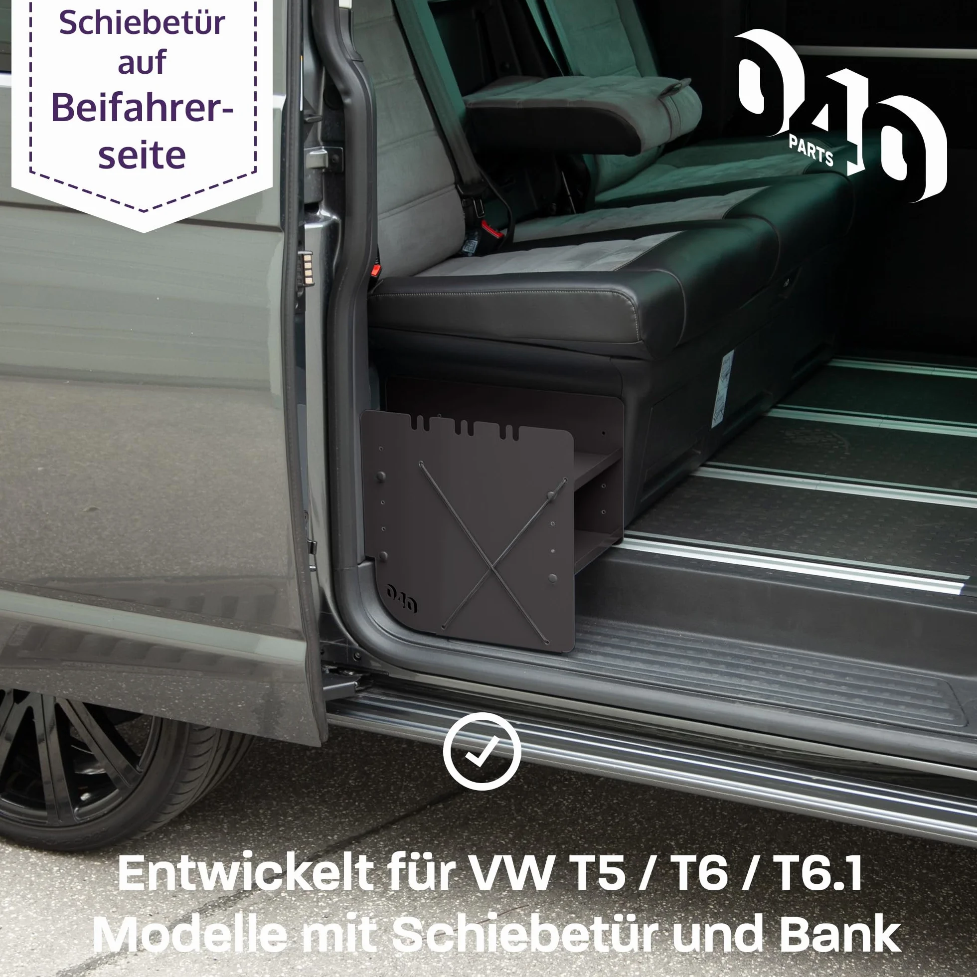 Akcesoria VW T5 T6 T6.1 California Czarny Regał na Buty Organizer Torba