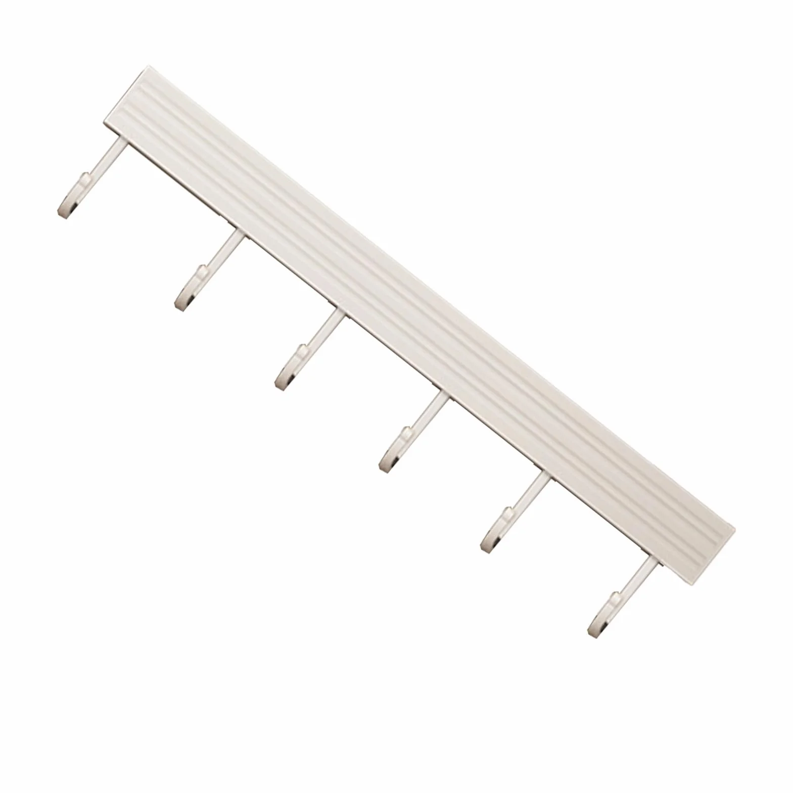 Aluminiowy Wieszak Kuchenny na Przybory 30 cm 6 Haczyków Bez Dziurkacza