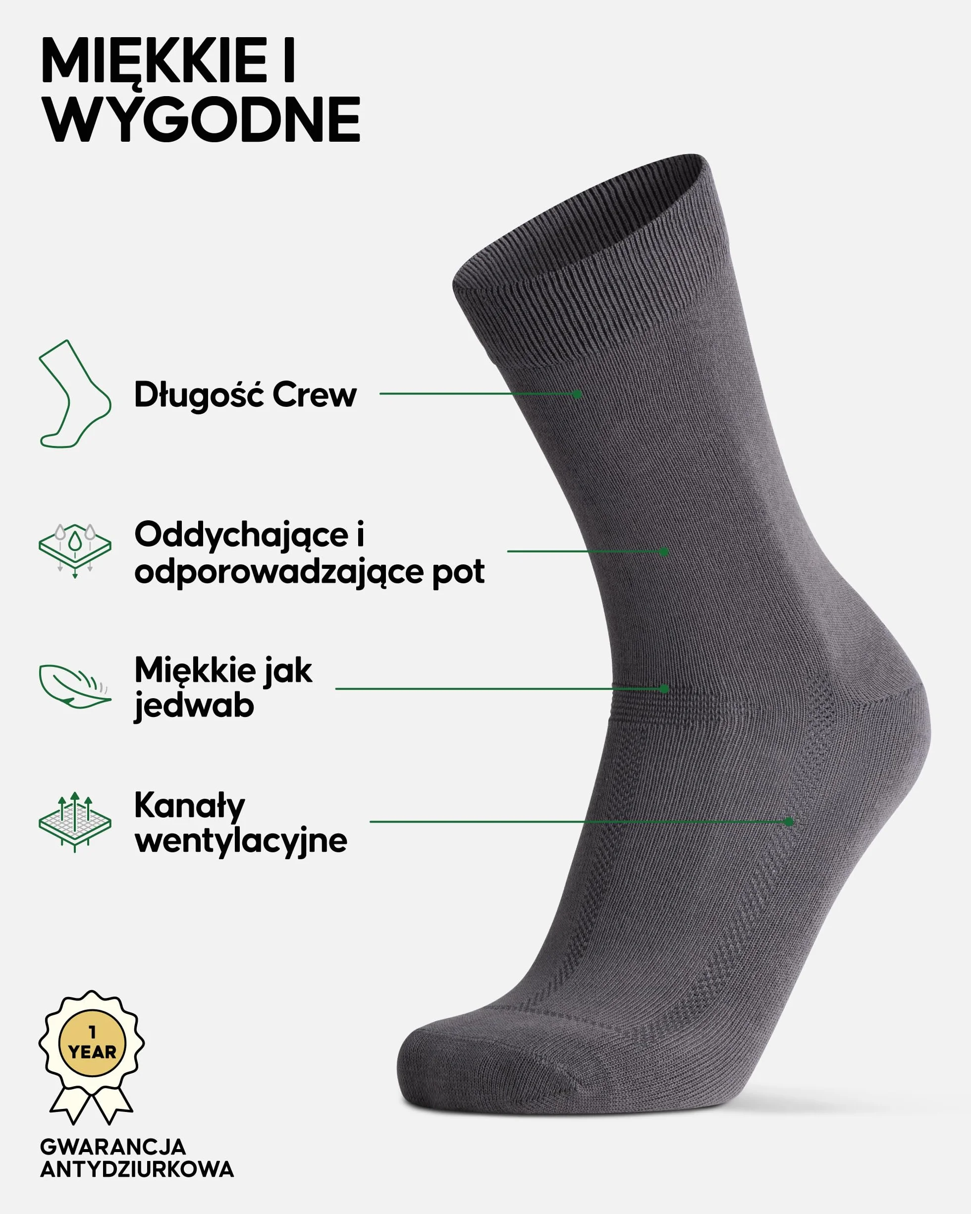 DANISH ENDURANCE Skarpety Bambusowe, Oddychające Skarpety, Miękkie, do Codziennego Noszenia, dla Mężczyzn i Kobiet, Unisex, 6-Pak