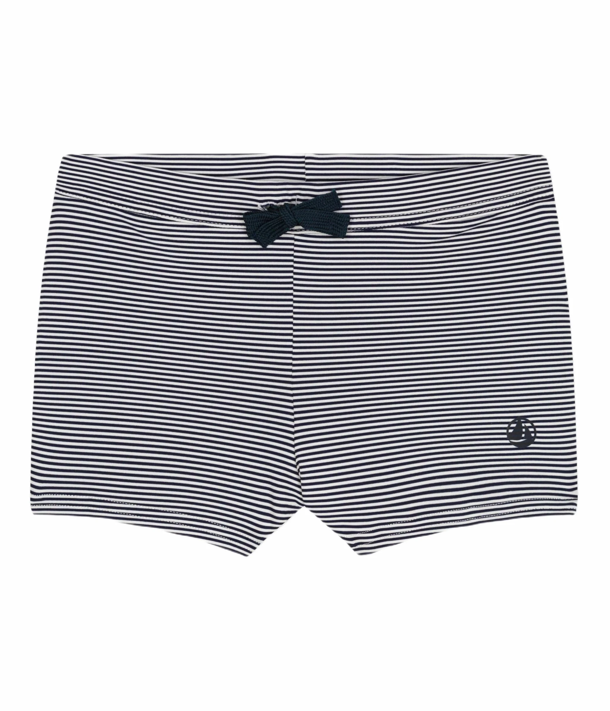 Petit Bateau Strój kąpielowy chłopięcy, Niebieski/biały, 8 ans