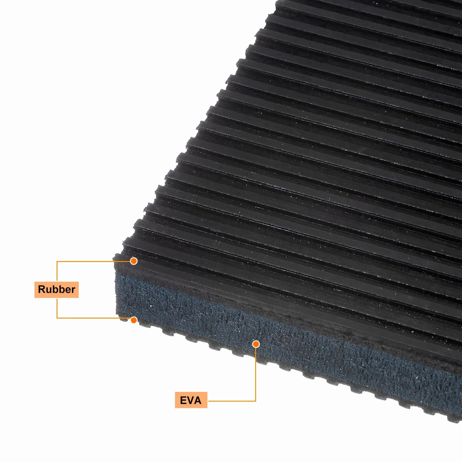 QUARKZMAN 4 gumowe podkładki antywibracyjne, tłumiki wibracji 2" x 2" x 7/8", podkładki izolacyjne, podkładki izolacyjne, prążkowane maty ze środkiem EVA, do pralki, kompresów powietrza, bieżni