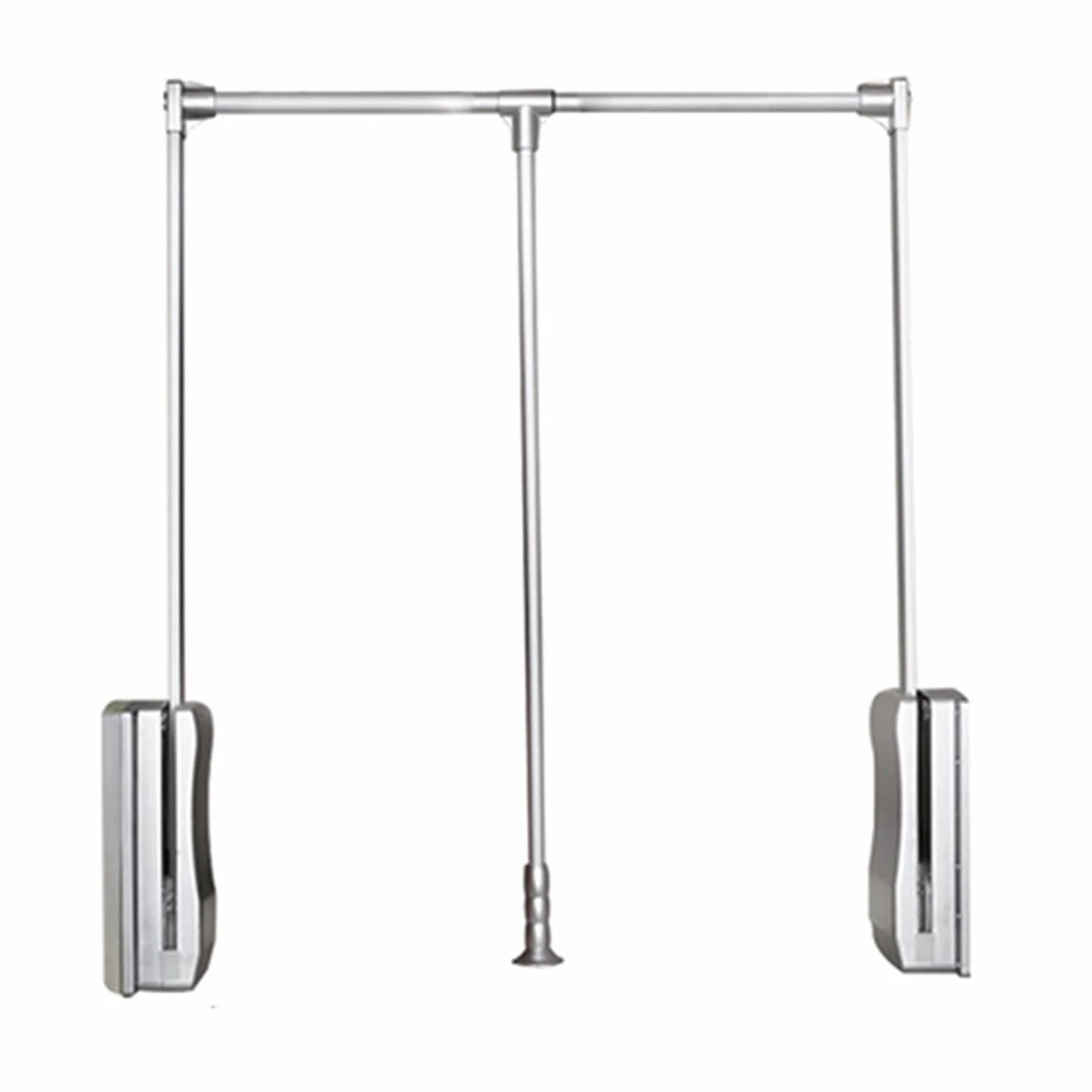 Regulowana rozwijana szyna do szafy miękki reset wieszak projekt pantografu mechanizm podnoszenia oleju 450-1150 mm nośność 30 kg oszczędzający miejsce organizer do szafy