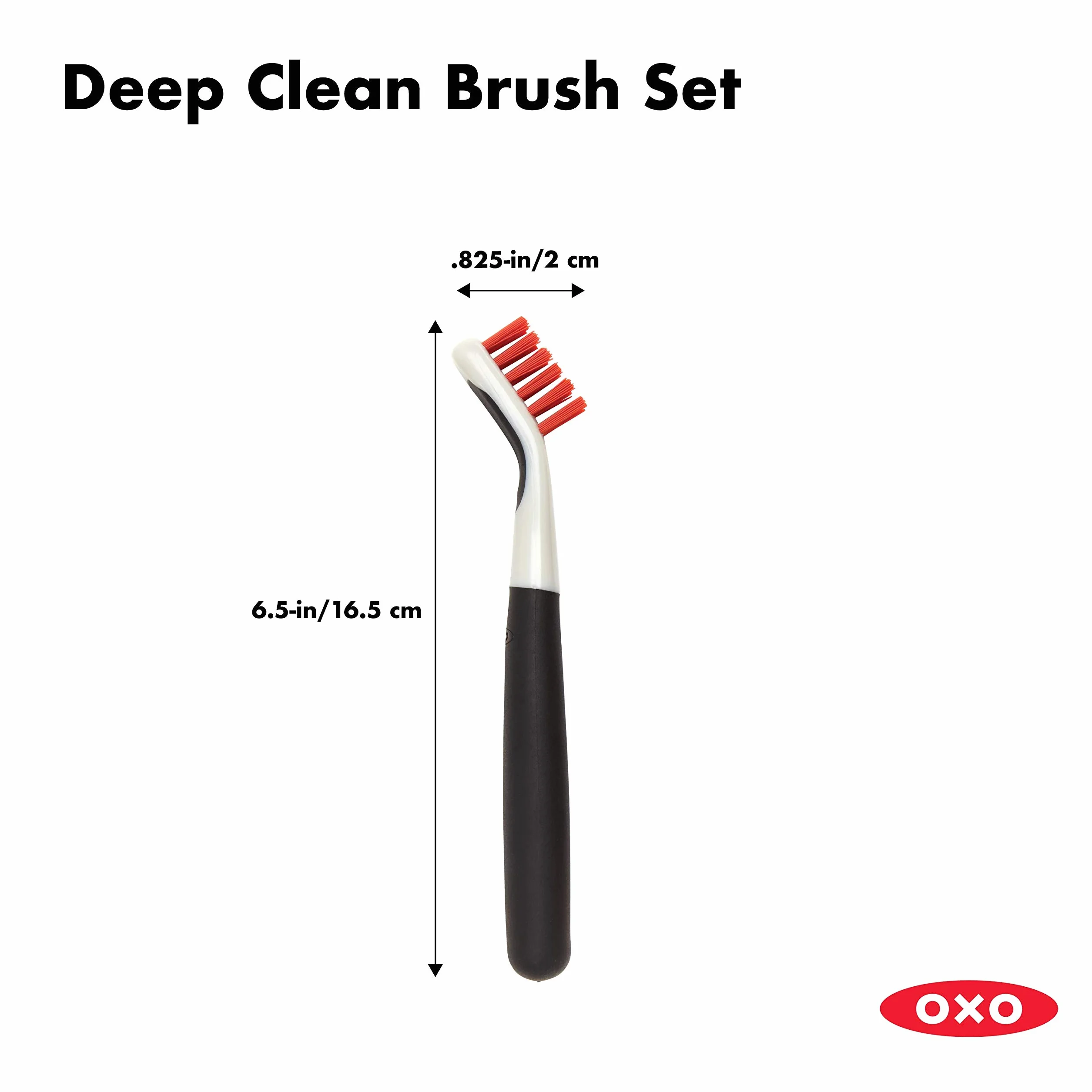 Oxo Good Grips Zestaw Szczotek Czarny Biały 2 Sztuki