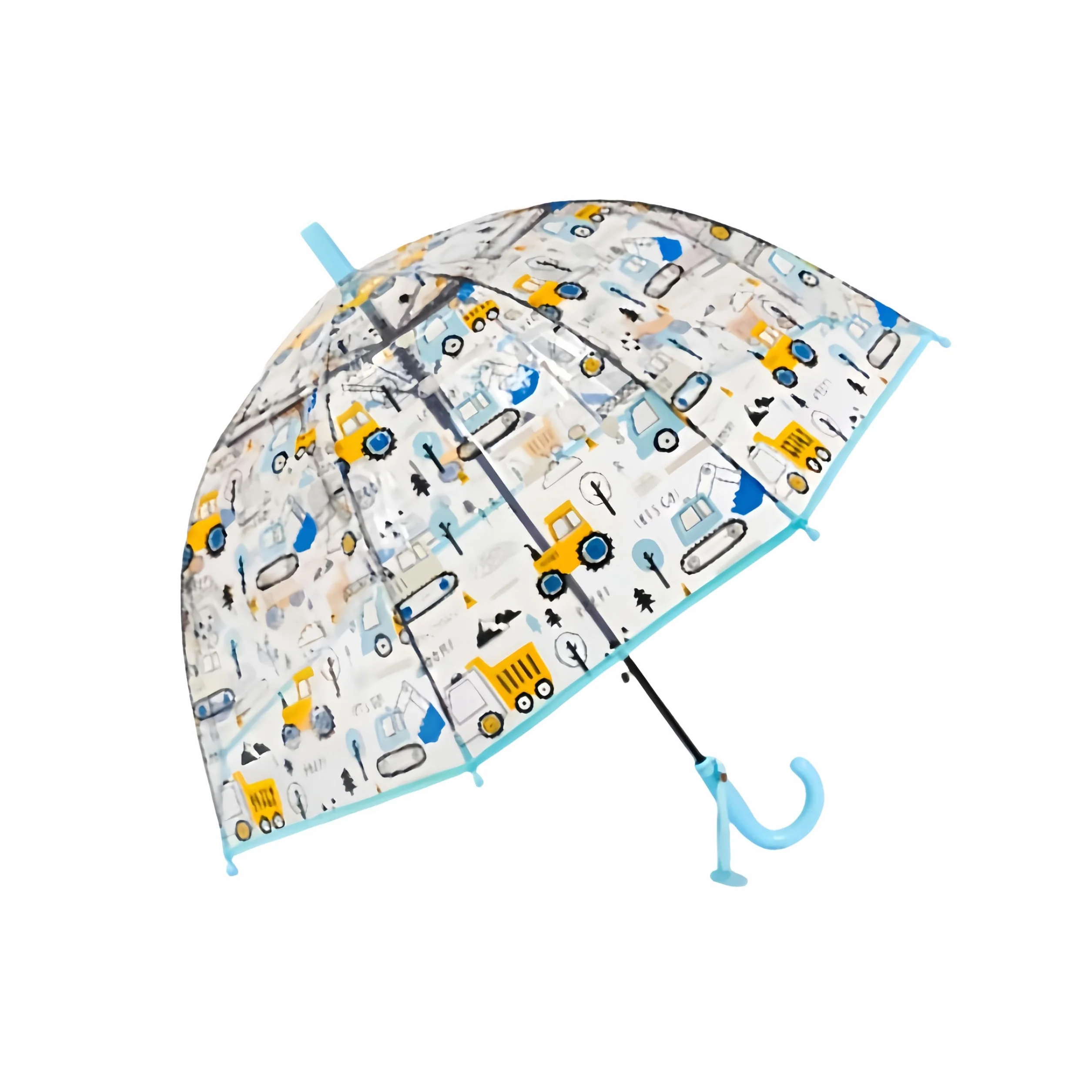 Parasol dziecięcy z dachem kopułowym, lekki, uroczy, zabawny design, ochrona przed wiatrem i deszczem, parasol w kształcie dzwonka, przezroczysty - prezent dla dzieci