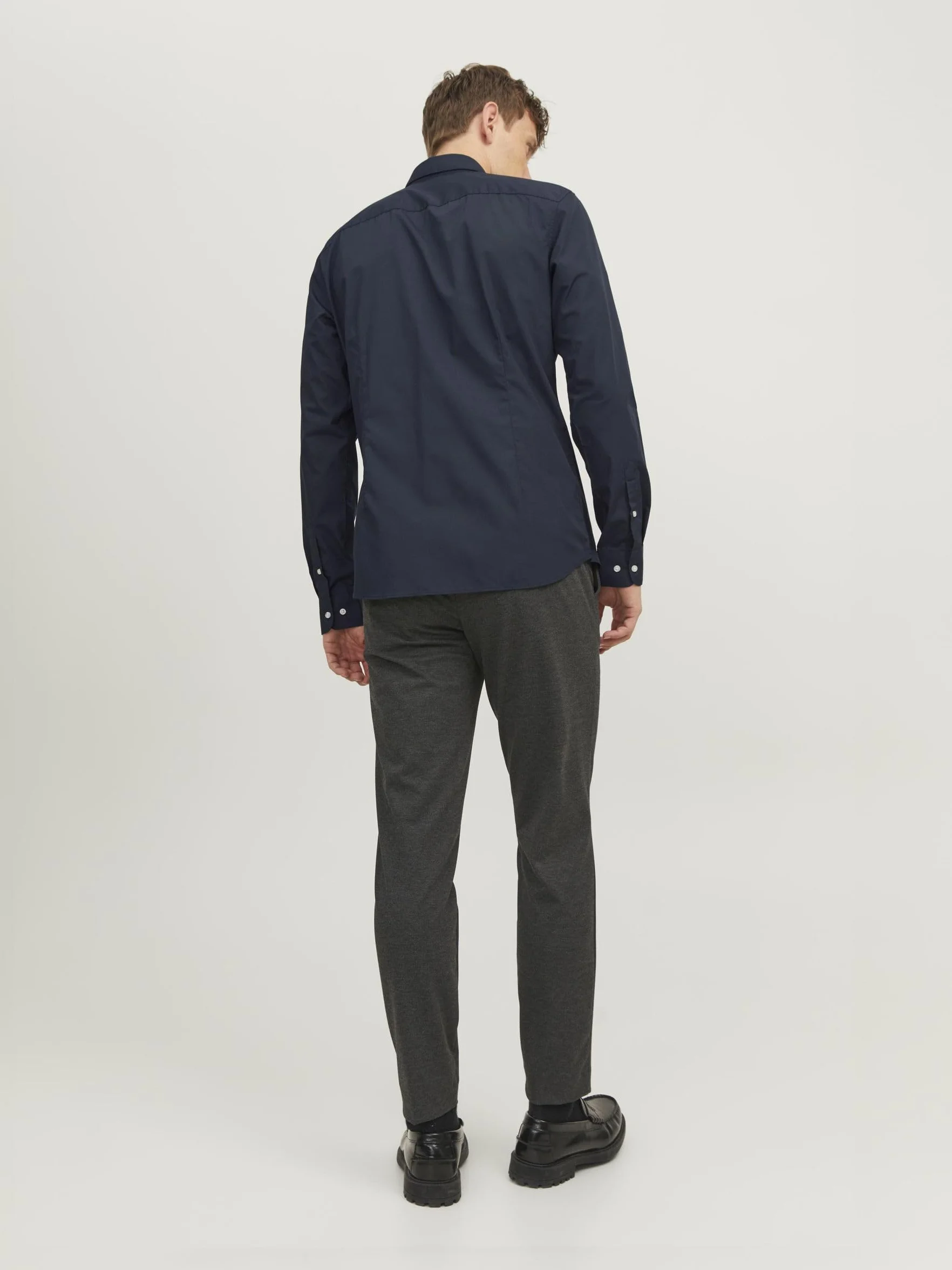 JACK & JONES Koszula Mężczyźni Jjjoe Shirt Ls Plain