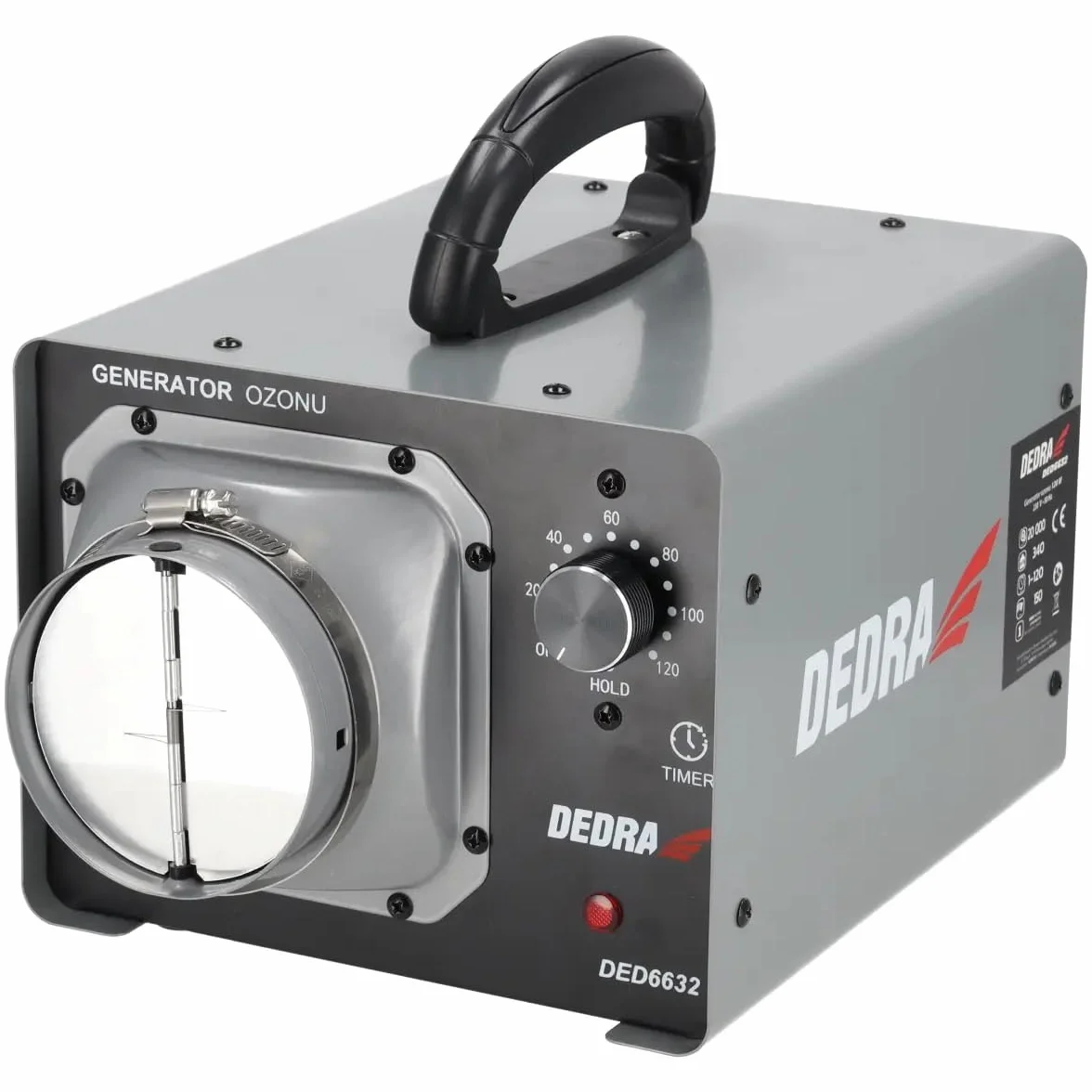Dedra DED6632 generator ozonu 120 W 340 m³/h zegar 1–120 min