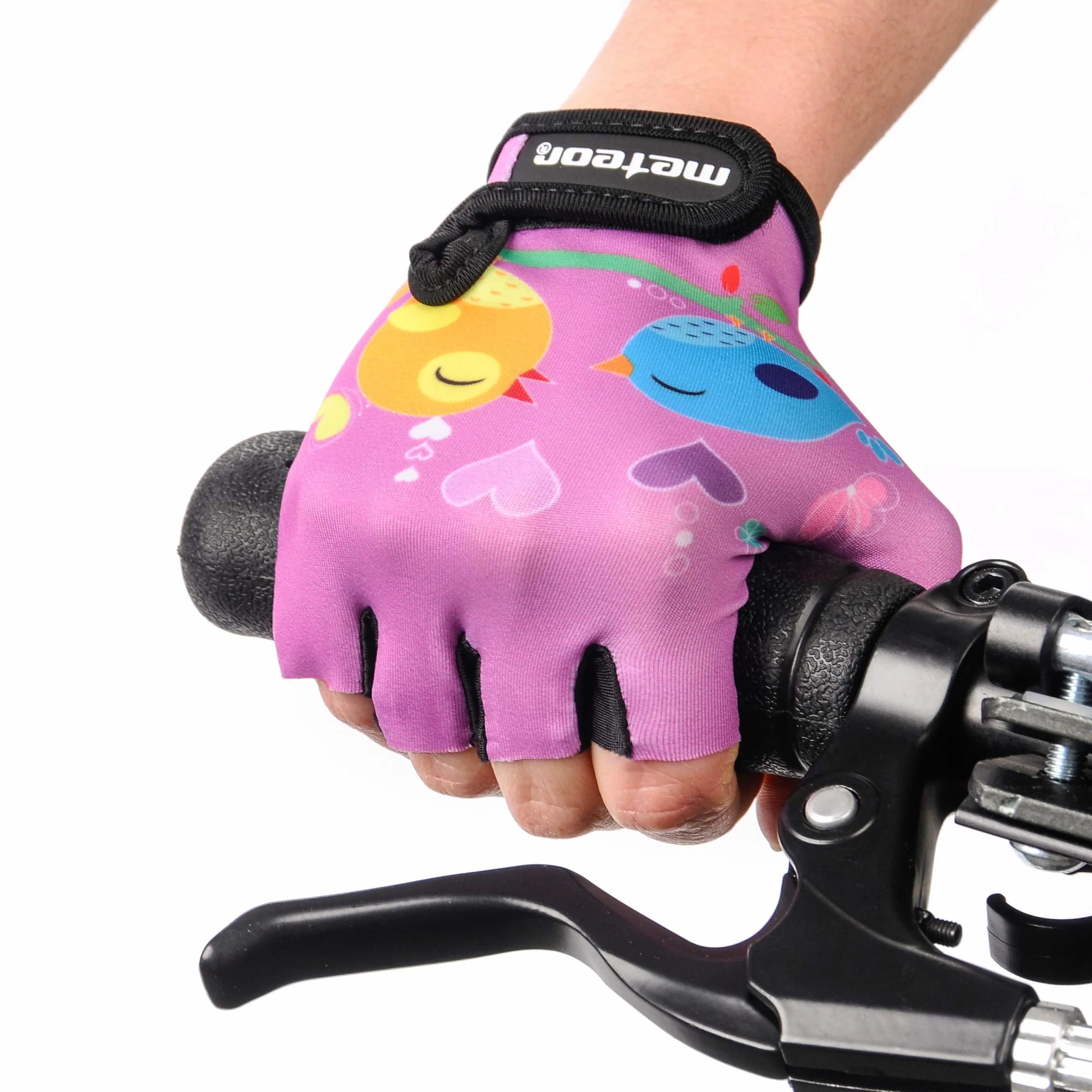 Rękawiczki Rowerowe Dziecięce Rekawiczki dla Dzieci na Rower Ochronne Żelowe Rękawiczki BMX dla Chłopców Dziewczynek na Piesze Wycieczki na Rolki Hulajnogę Meteor
