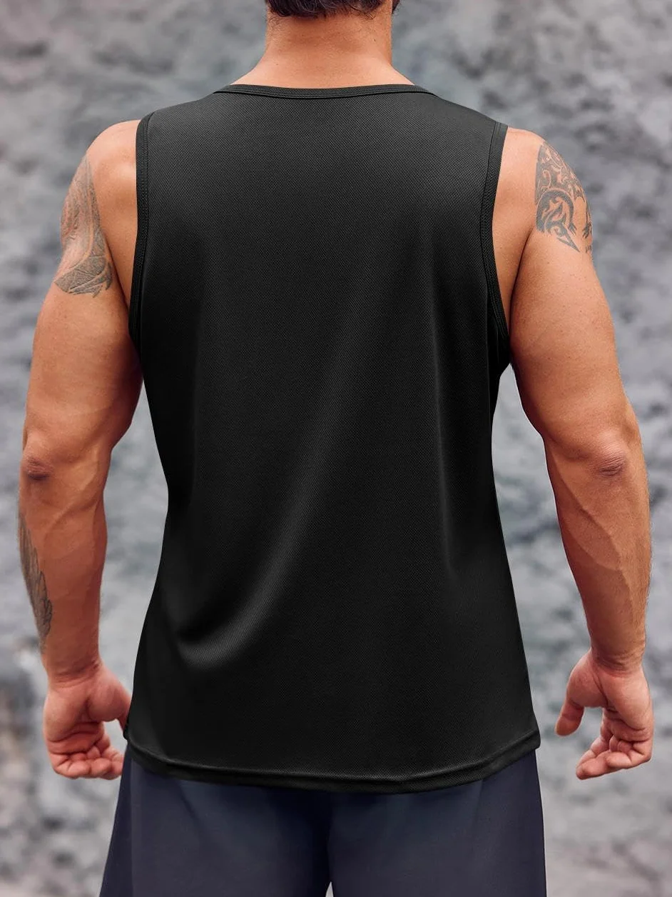 Runcati Tank Top, męski t-shirt bez rękawów, sportowy, do treningu, fitnessu, koszulka podkreślająca mięśnie, modna, do kulturystyki