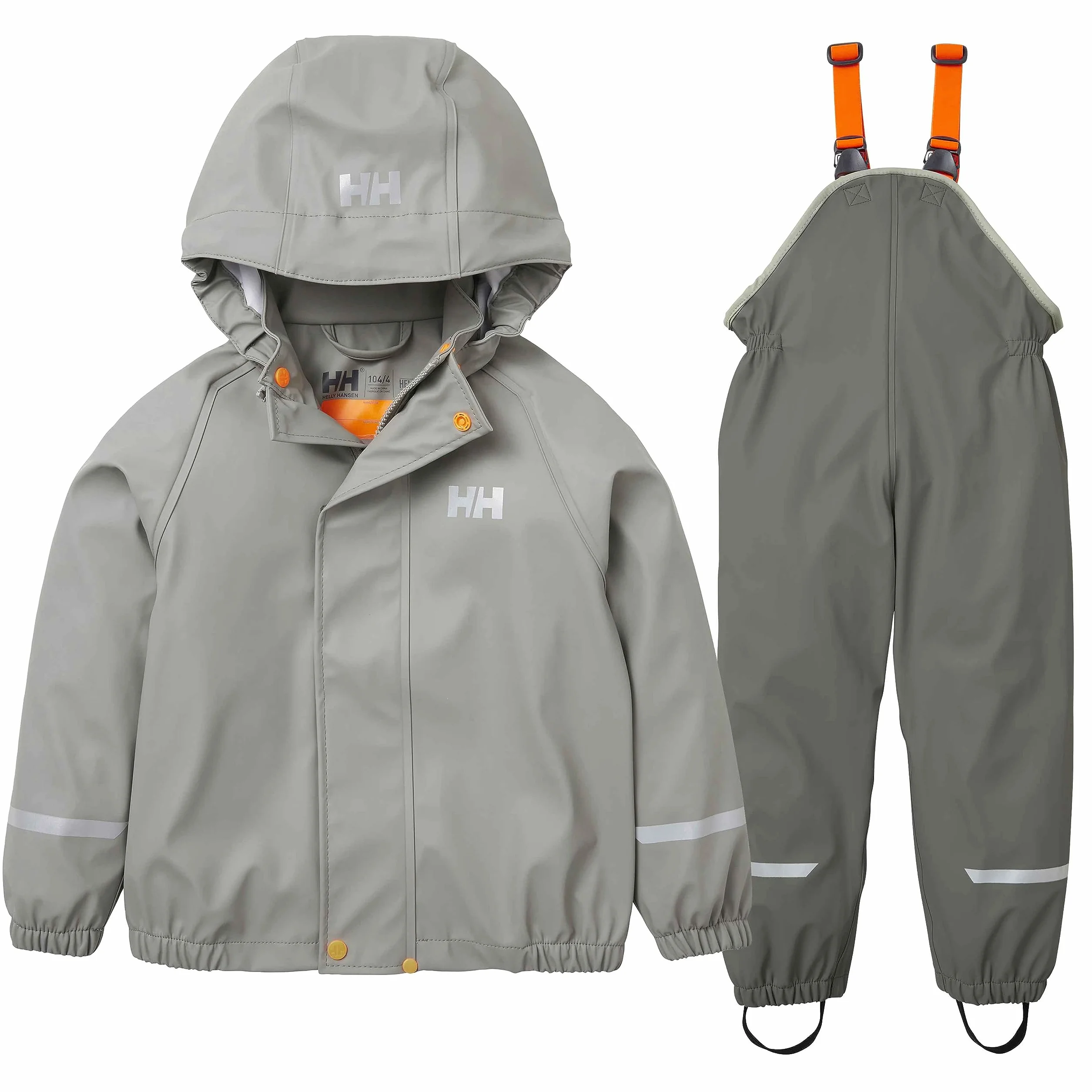 Helly Hansen Dzieci Unisex K Bergen 2.0 Pu Rainset, beton, 4