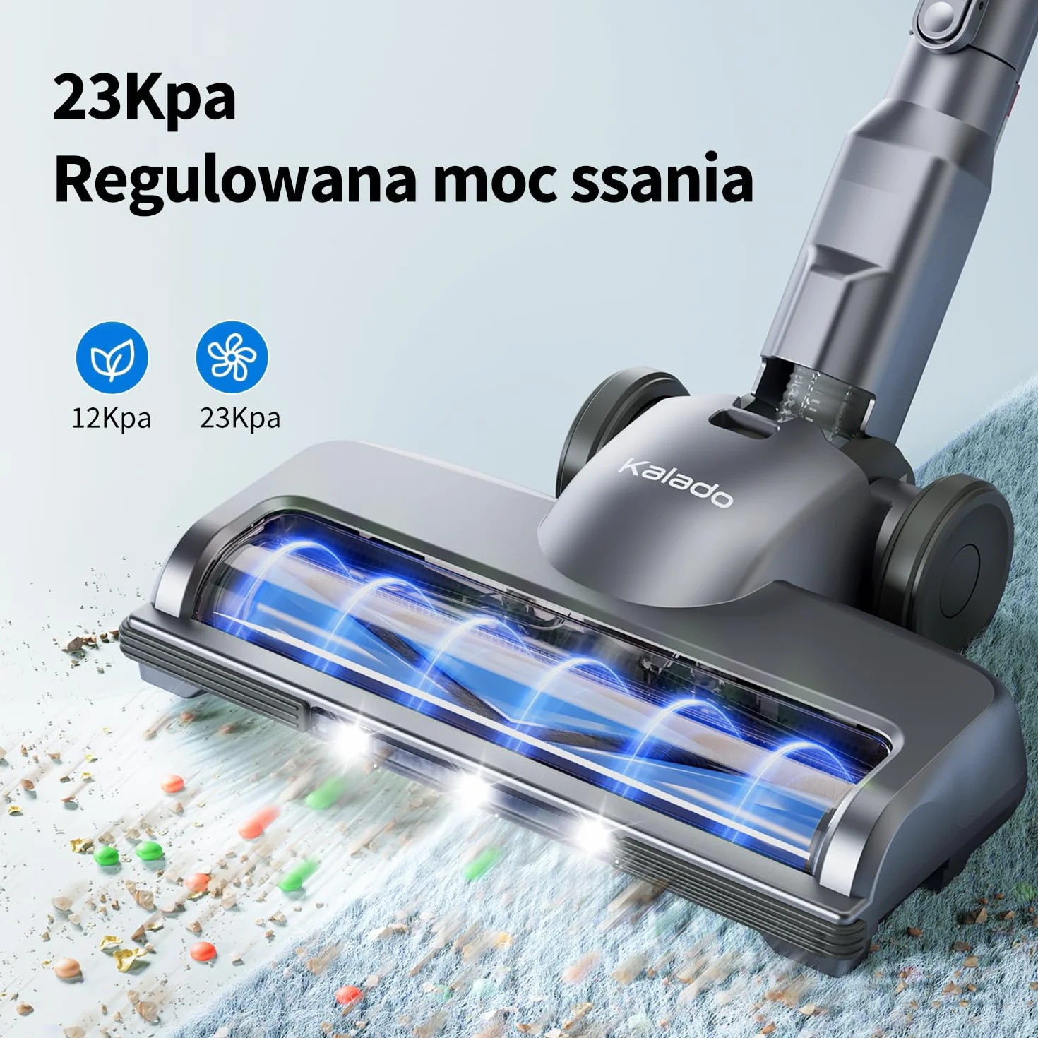 Kalado KCV500 Odkurzacz Bezprzewodowy 23 kPa 6 w 1 35 min Pionowy