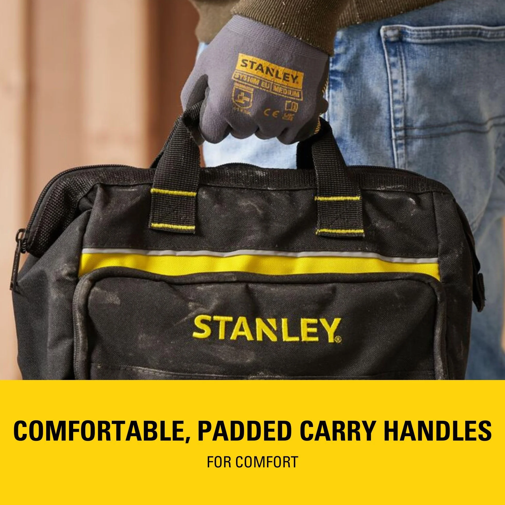 Stanley 1-93-330 Torba Narzędziowa Czarny Żółty 11.8 x 9.8 x 5.1 cm