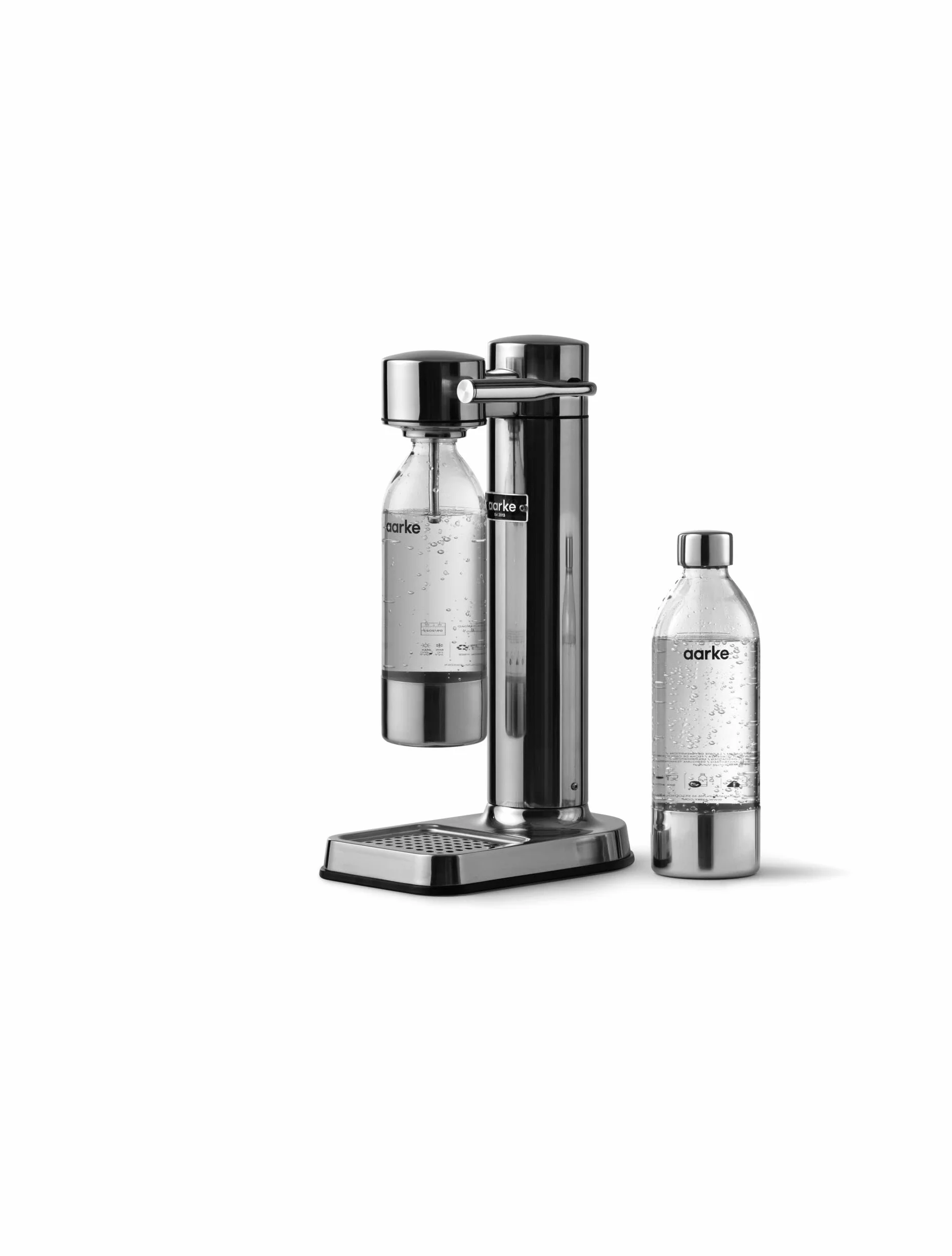 Aarke Carbonator 3, Saturator do Wody z Butelką (2 x 800ml), Wykończenie Stalowe
