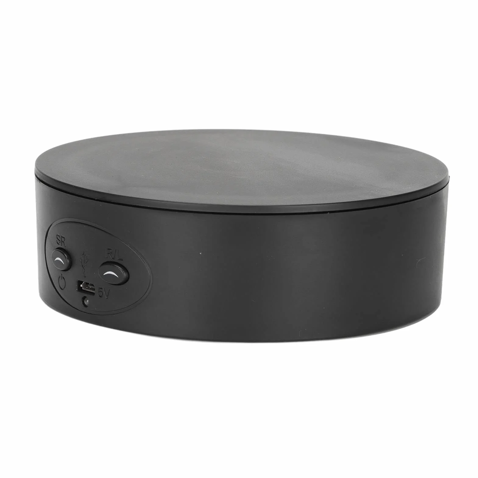 Elektryczna Podstawa Gramofonowa 360 °, Obrotowa Podstawa Wystawowa 360 Stopni, Regulacja Prędkości 2 USB Elektryczny Obrotowy Gramofon, Stojaki Wystawowe(Czarny)