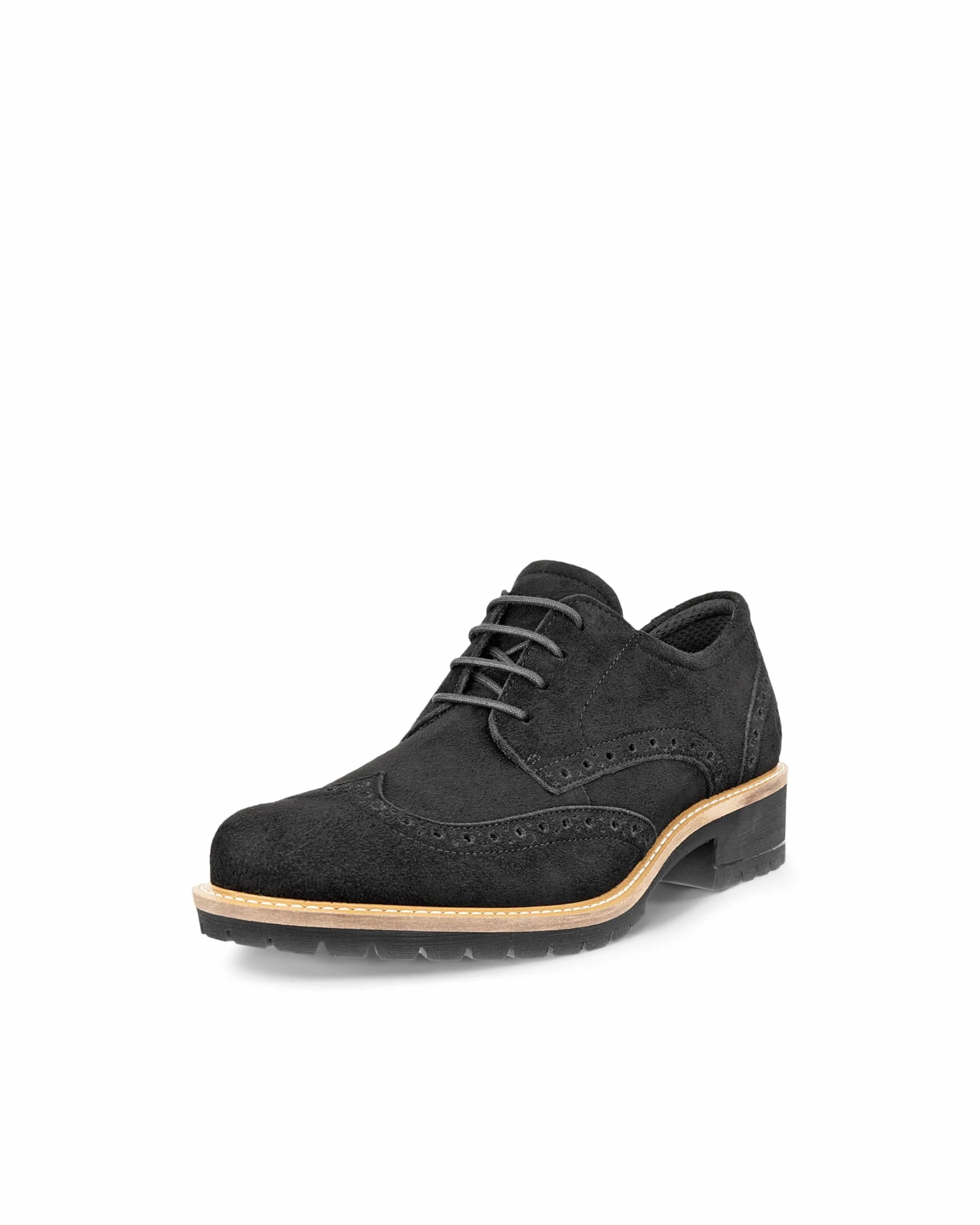 ECCO Elaina Oxford Flat damskie, Czarny, 37 EU