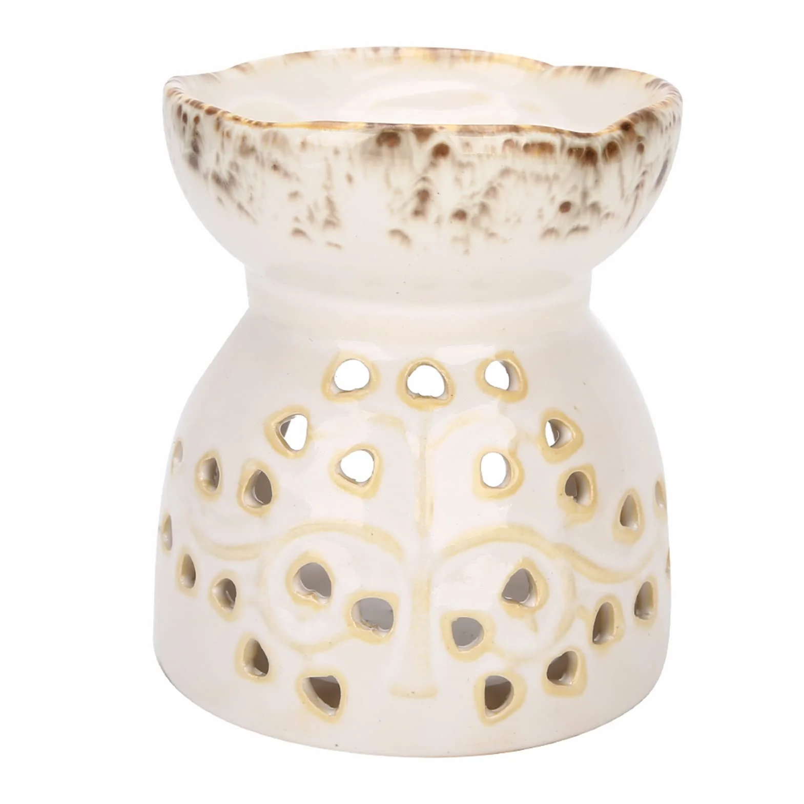 Podgrzewacz do Topienia Wosku Tea Light, Ceramiczny Palnik Zapachowy Palnik Woskowy Palnik Olejowy do Olejków Zapachowych Olejek Zapachowy Palnik świetlny Świeca Piec do