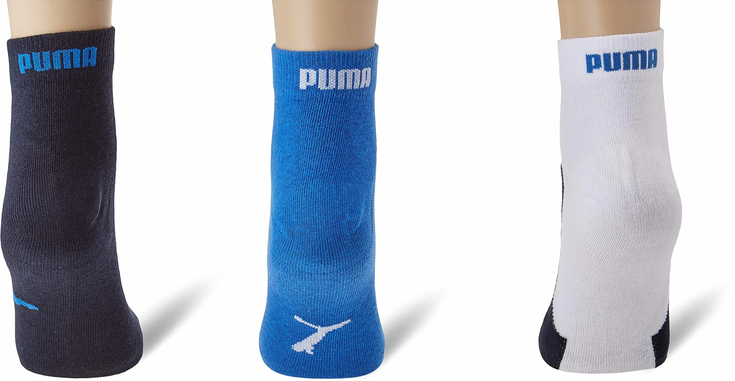 PUMA Unisex skarpety dziecięce (3 sztuki), granatowy/biały/Strong Blue, 39-42