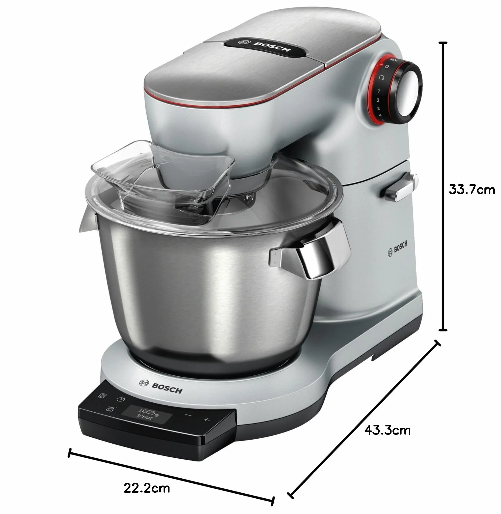 Bosch MUM9AX5S00 Optimum Robot Kuchenny 1600 W 5,5 l Srebrny