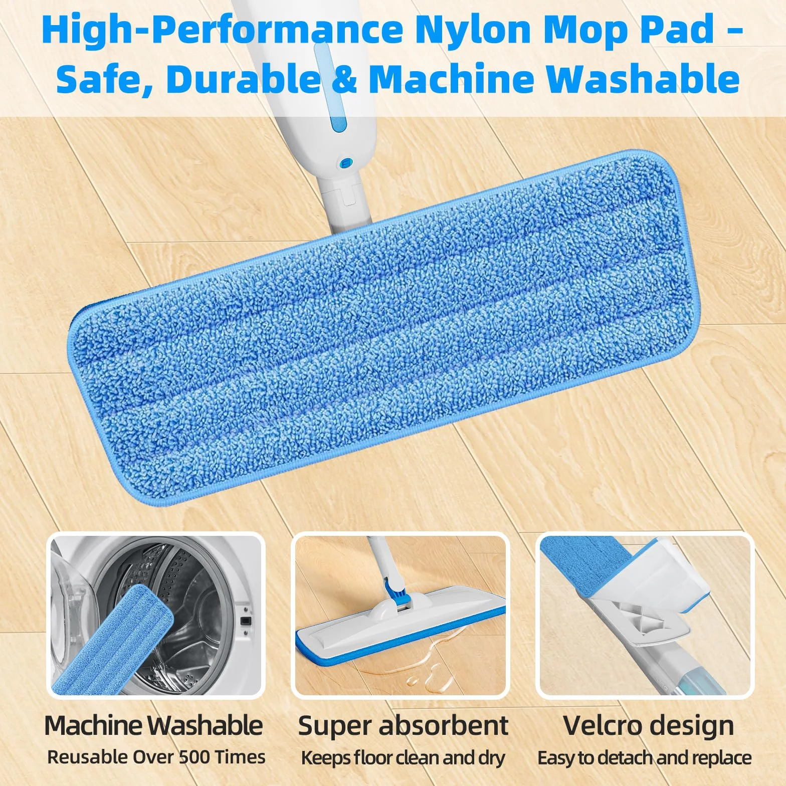 Mop ze spryskiwaczem Enigma 137 cm z 3 ściereczkami do czyszczenia na mokro i na sucho lekki mop podłogowy z funkcją spryskiwacza do twardych podłóg/laminatów/drewna/płytek/winylu/kamienia