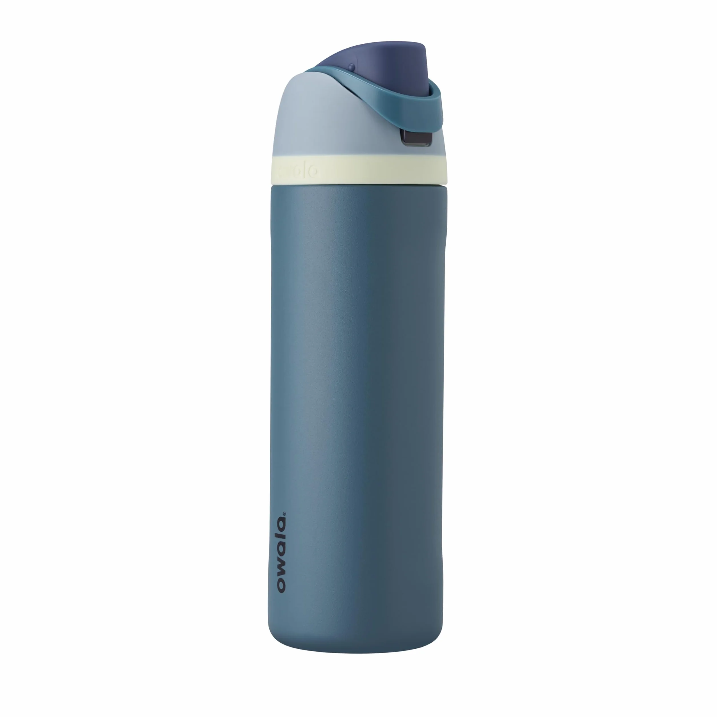 Owala FreeSip izolowana butelka na wodę ze stali nierdzewnej ze słomką, do uprawiania sportu i podróży, szczelna, bez BPA, 700 ml, dżins
