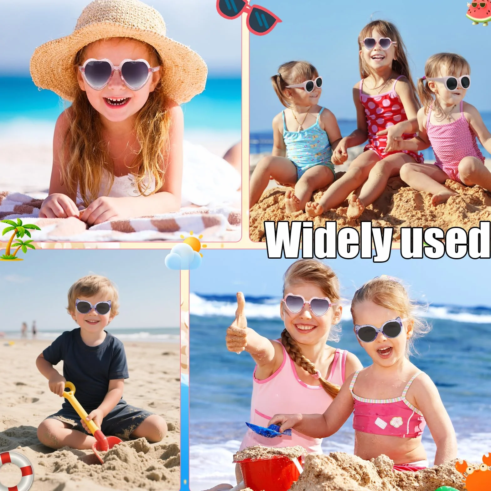3 szt. Okulary przeciwsłoneczne dla dzieci, okulary przeciwsłoneczne dla dziewczynek, dziecięce okulary przeciwsłoneczne polaryzowane, okulary przeciwsłoneczne UV dla chłopców i dziewczynek