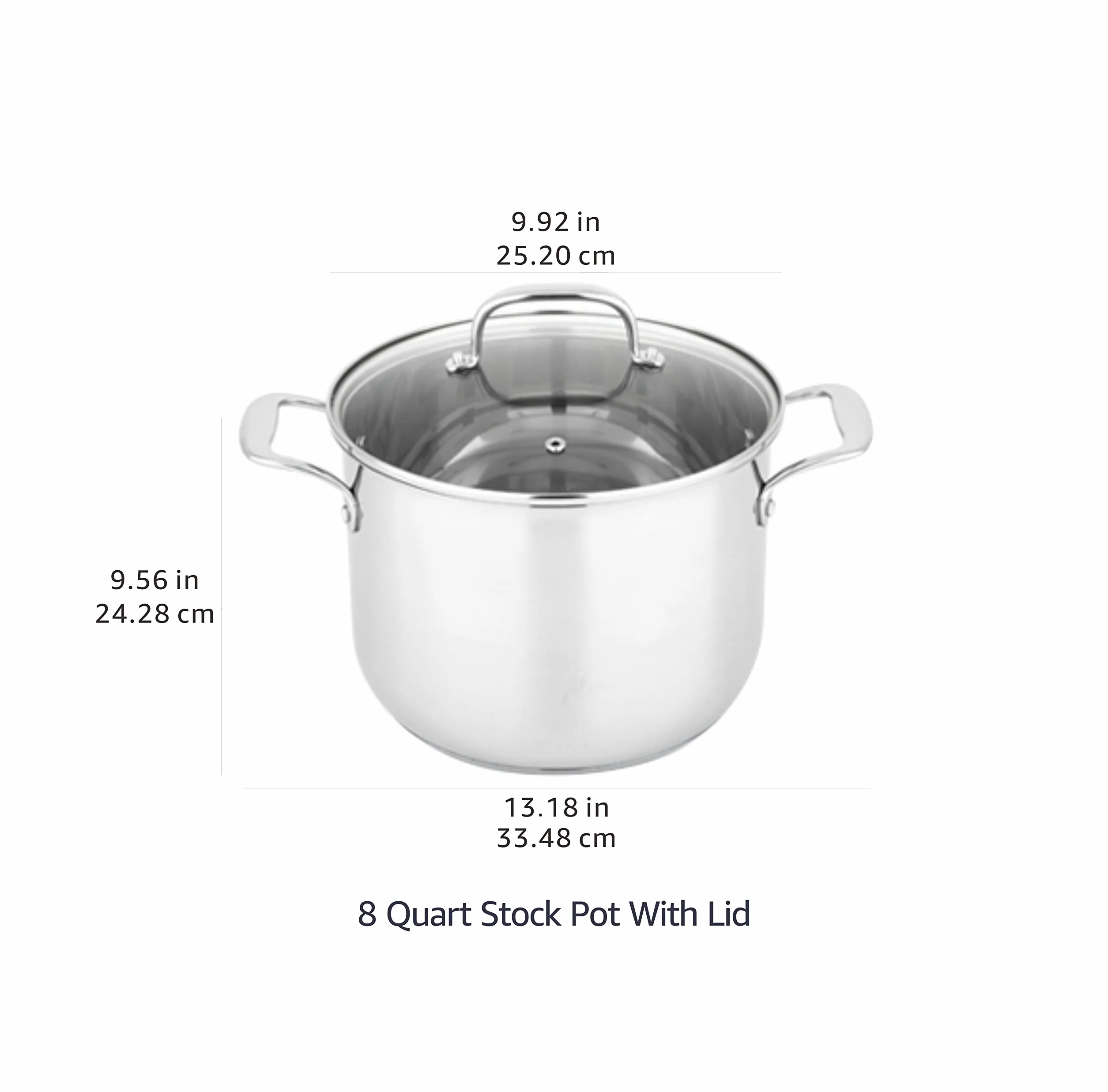 Garnek do zupy ze stali nierdzewnej 7,6 l Amazon Basics