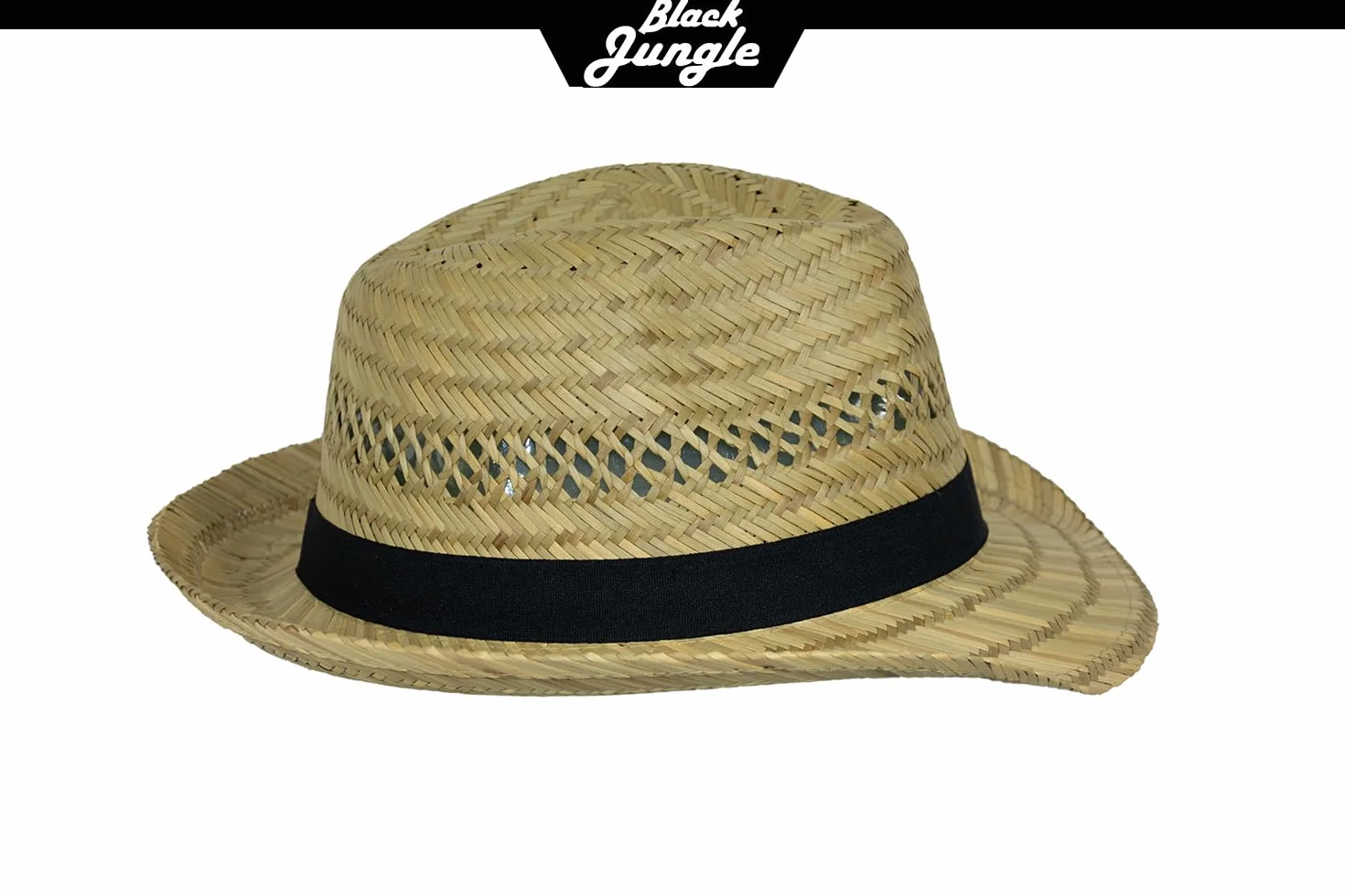 Black Jungle Varadero kapelusz słomkowy naturalny kapelusz letni kapelusz słomkowy Hawana kapelusz unisex Bogart kapelusz Fedora