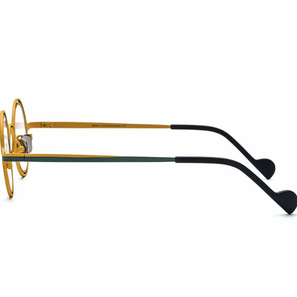 Super lekkie czyste dwukolorowe okulary ze stopu tytanu męskie Retro okrągłe oprawki do okularów damskie