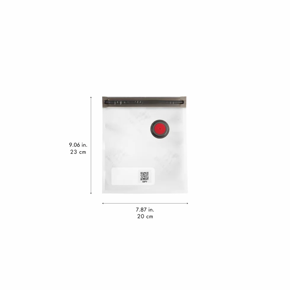 ZWILLING Fresh & Save BOWLS zestaw startowy próżniowy, 9-częściowy, szklana miska M-18 cm, L-24 cm, worek, pompka
