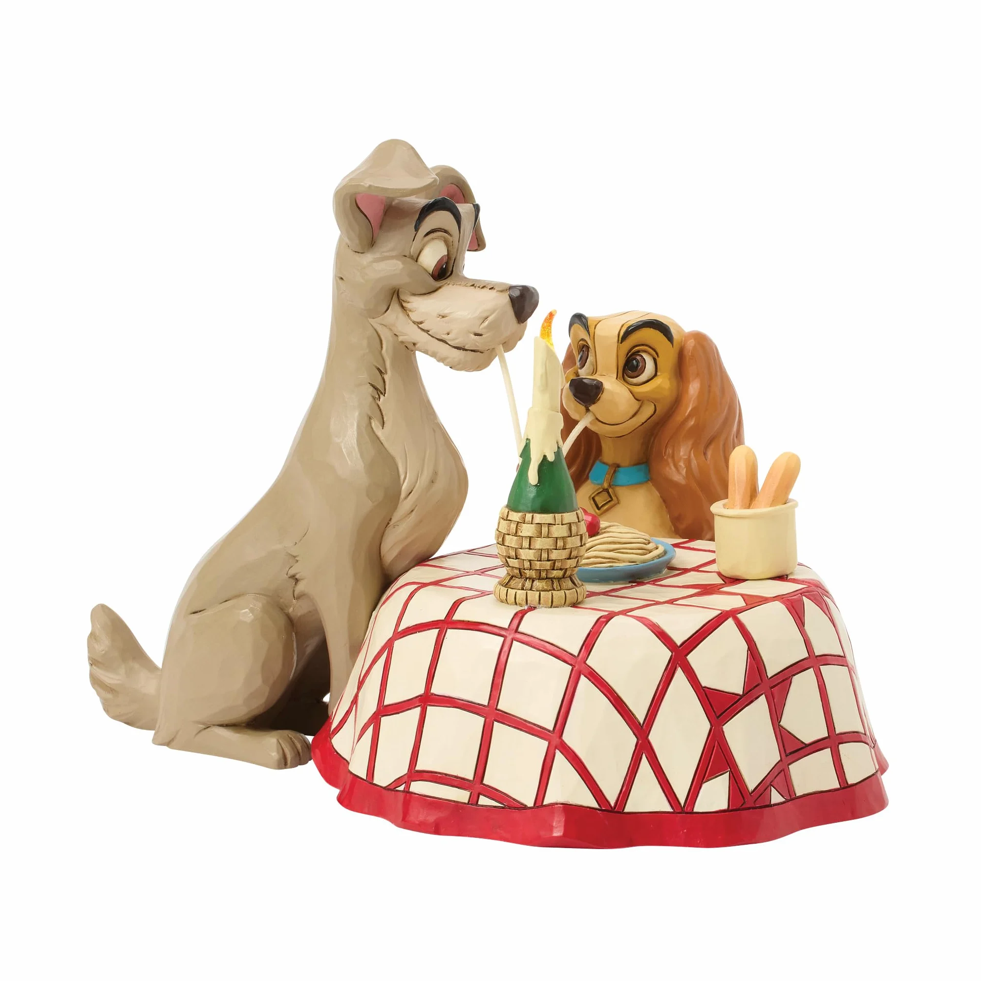 Disney Traditions Lady and Tramp Spaghetti Scena Figurka LED