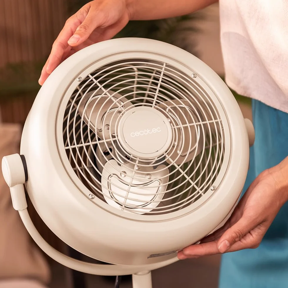Cecotec - Wentylator sufitowy EnergySilence 250 ClassicStyle - 25 W, 10 wskaźników, 3 łopatki aerodynamiczne, regulowane nachylenie, 2 prędkości, elegancki wygląd