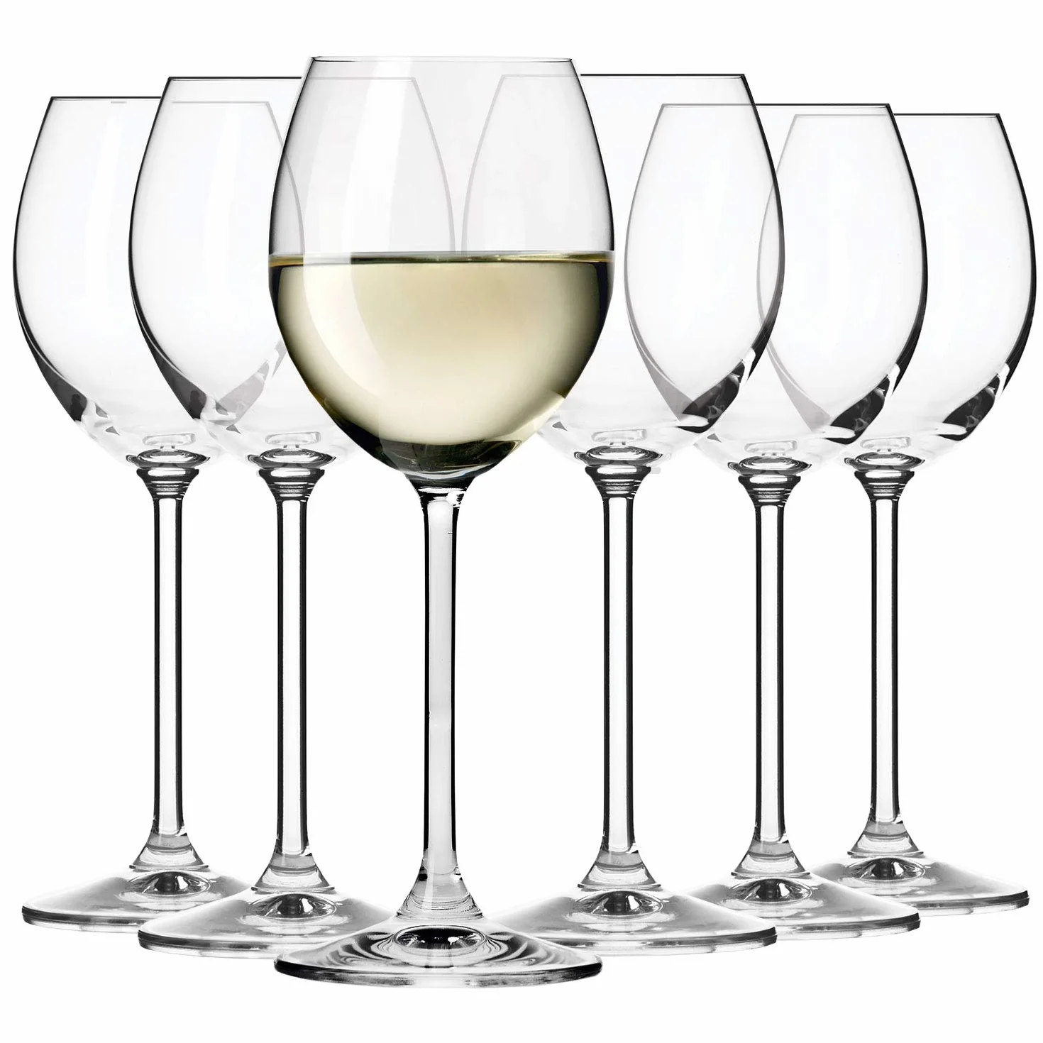 KROSNO Kieliszki do Białego Wina 250 ml Zestaw 6 sztuk Kolekcja Venezia