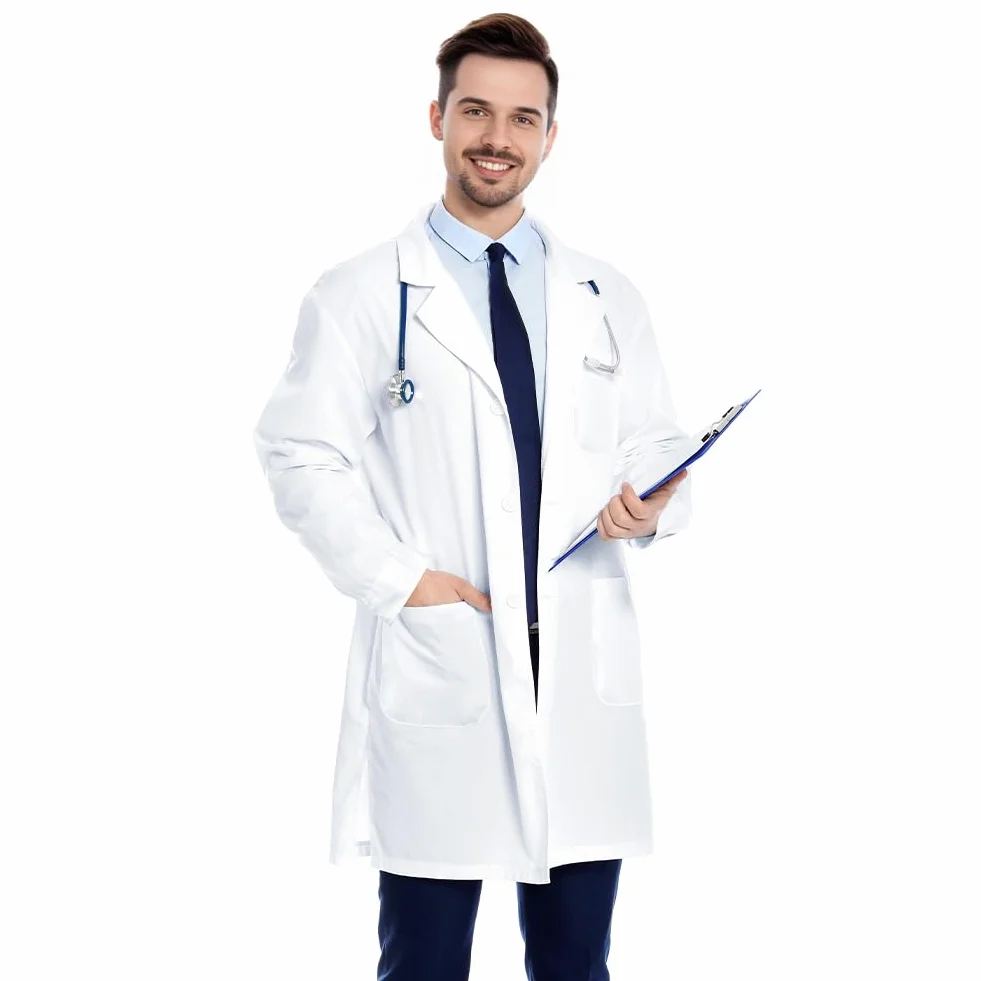 Szlafrok laboratoryjny dorosły do pracy w laboratorium