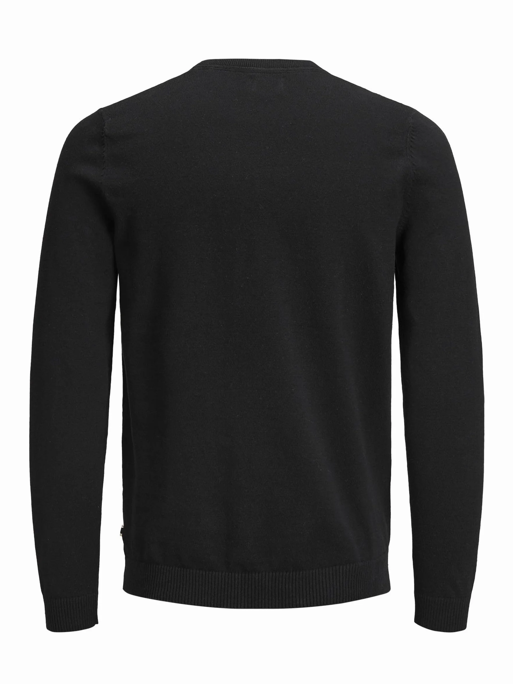 JACK & JONES Jjebasic Knit Crew Neck Noos Sweter Mężczyźni, Czarny, M