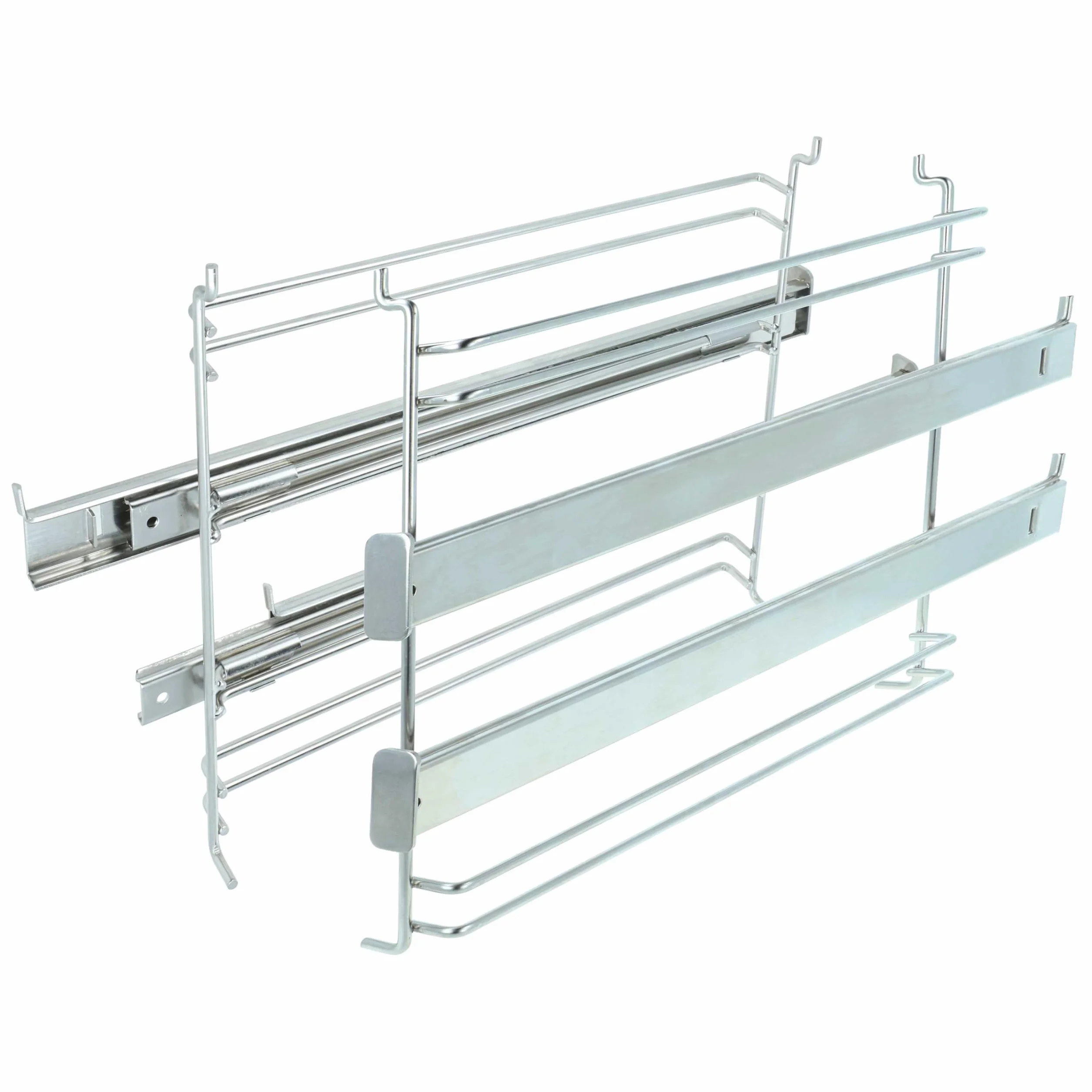 vhbw Zestaw teleskopowy do piekarników Gorenje BO758A31XG, BO75SY2B 2 pary szyn 23,5x27,5x3,5 cm