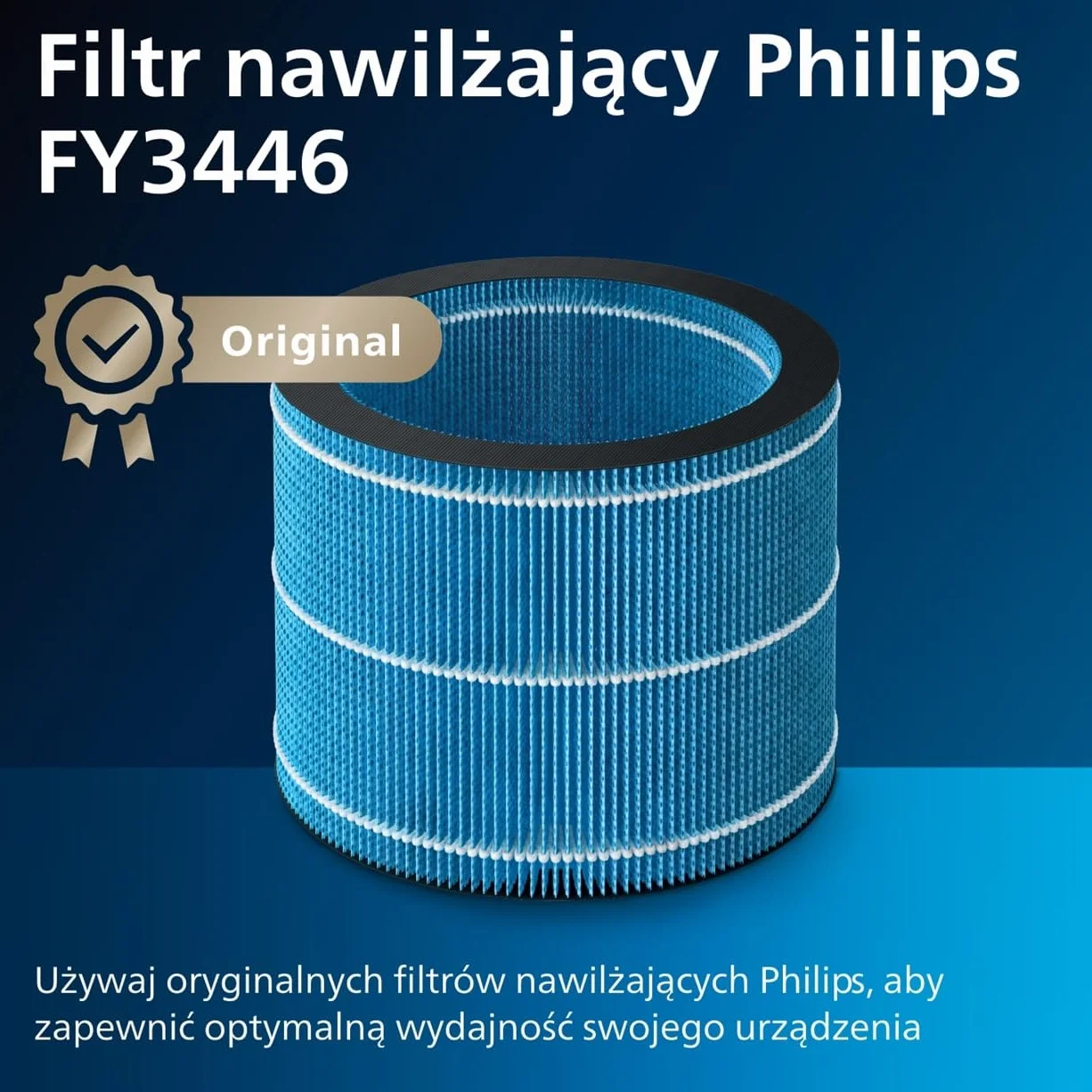 Philips Nawilżacz Ewaporacyjny Serii 3000 45 m² NanoCloud 300 ml/h 33 dB 3L biały HU3916/10