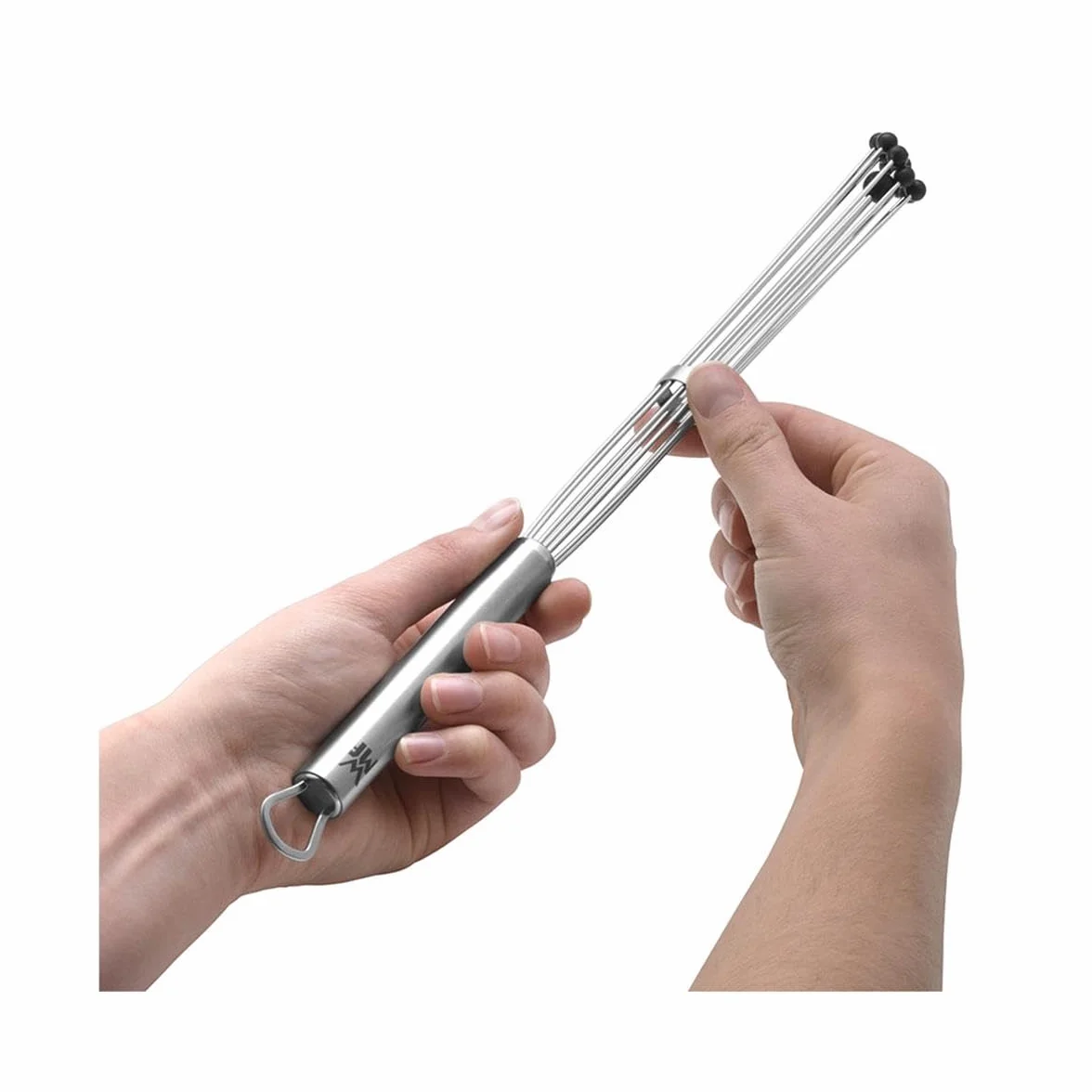 WMF Profi Plus pierścień redukcyjny do mieszania 32 cm, stal nierdzewna Cromargan, silikonowa trzepaczka
