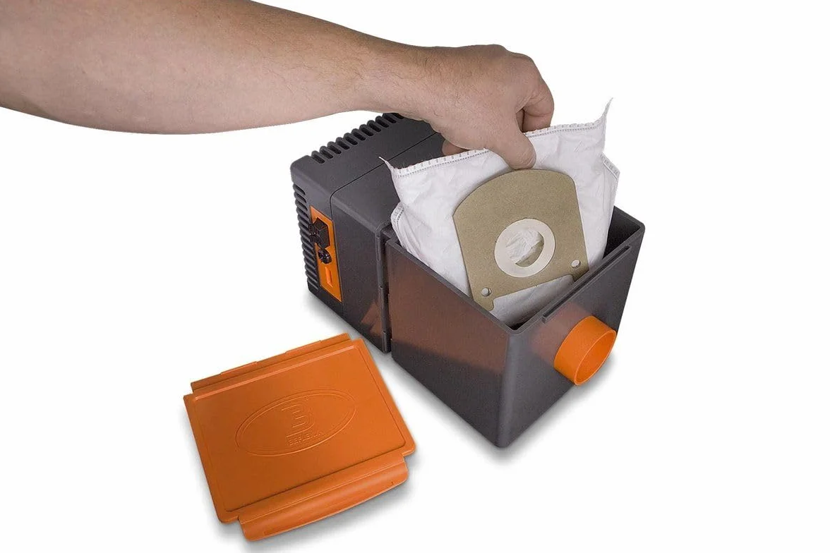BEFLEXX 230V Inbouw stofzuiger Kompletny zestaw (9m slang, 3-delige borstelset, aluminium teleskopy zuigbuis, parketborstel, stofzakken, aansluitset)