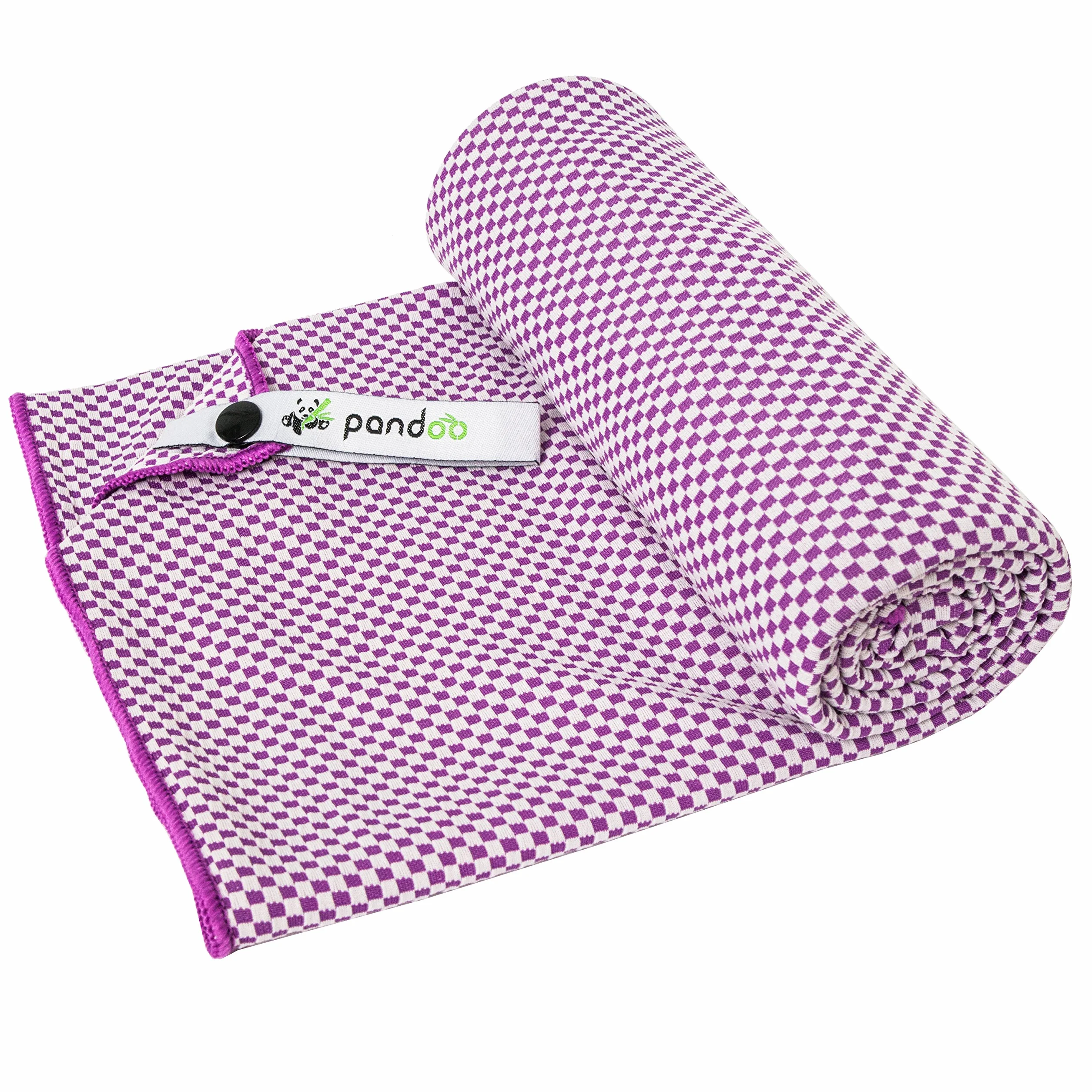 Panda POBTL05 ręcznik bambusowy, dla dorosłych, unisex, liliowy, L