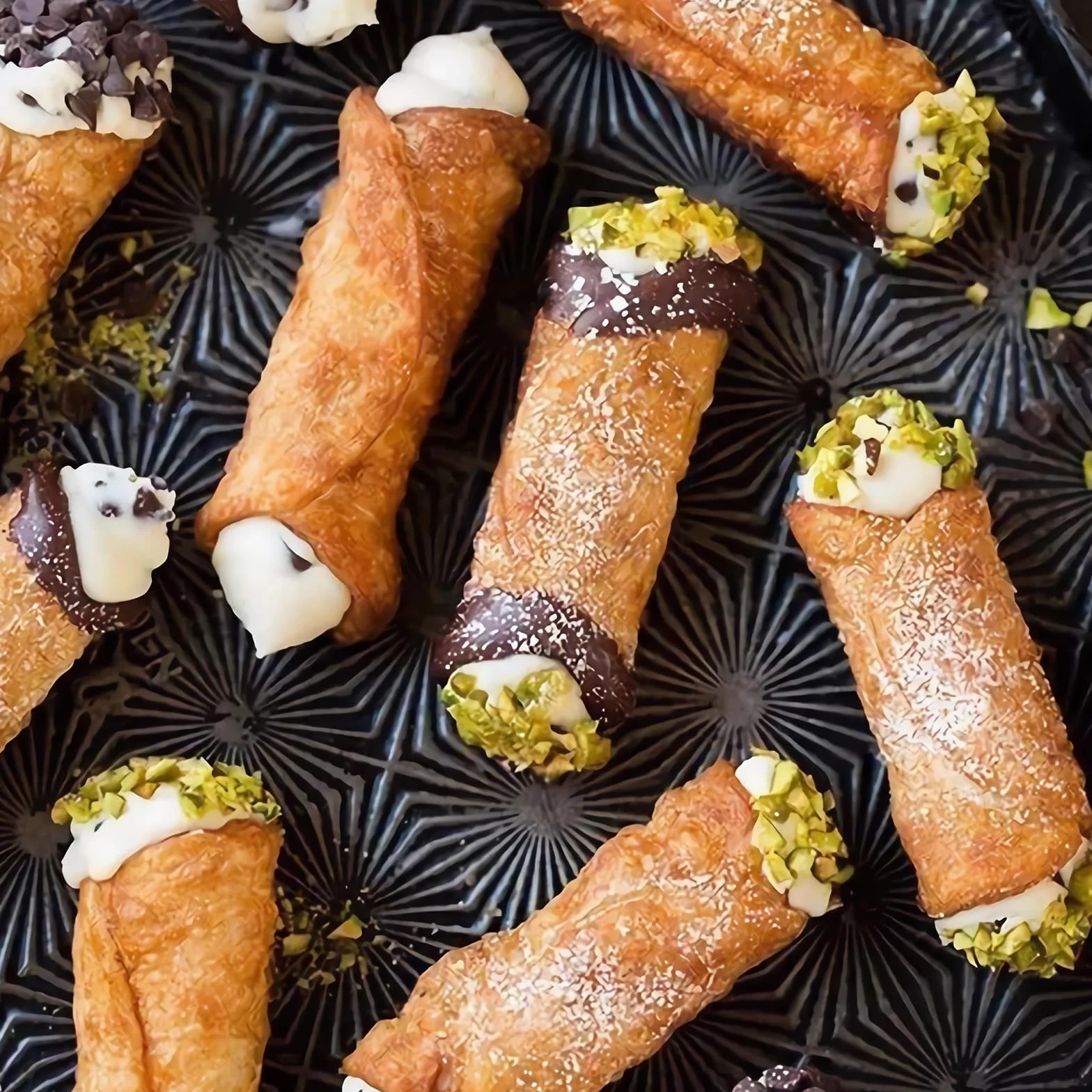 Foremki do pieczenia Cannoli Ciciliani ze stali nierdzewnej 12,5 cm 12 sztuk nieprzywierające