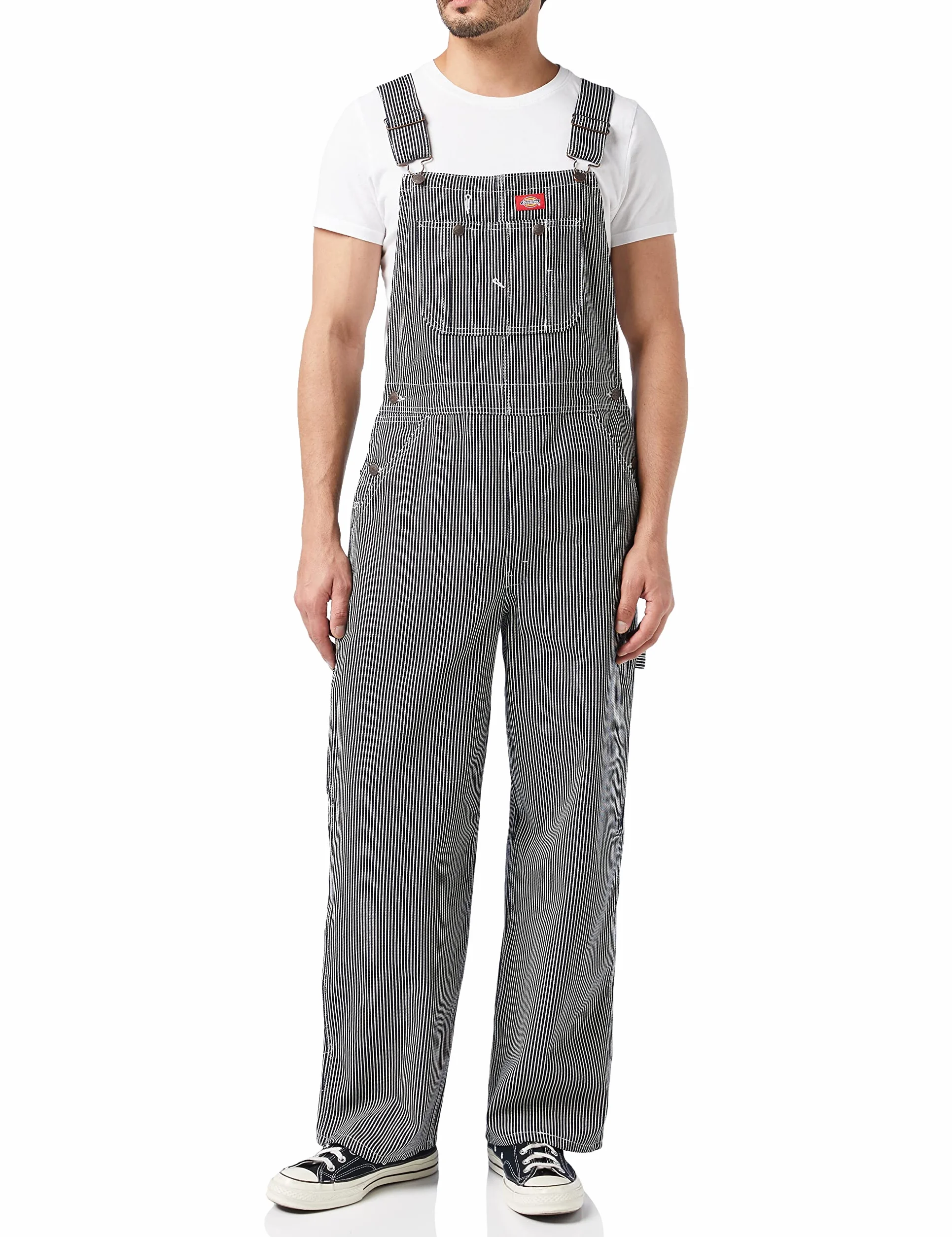 Dickies Kombinezon męski na szelkach, Hickory Stripe, 32W / 32L